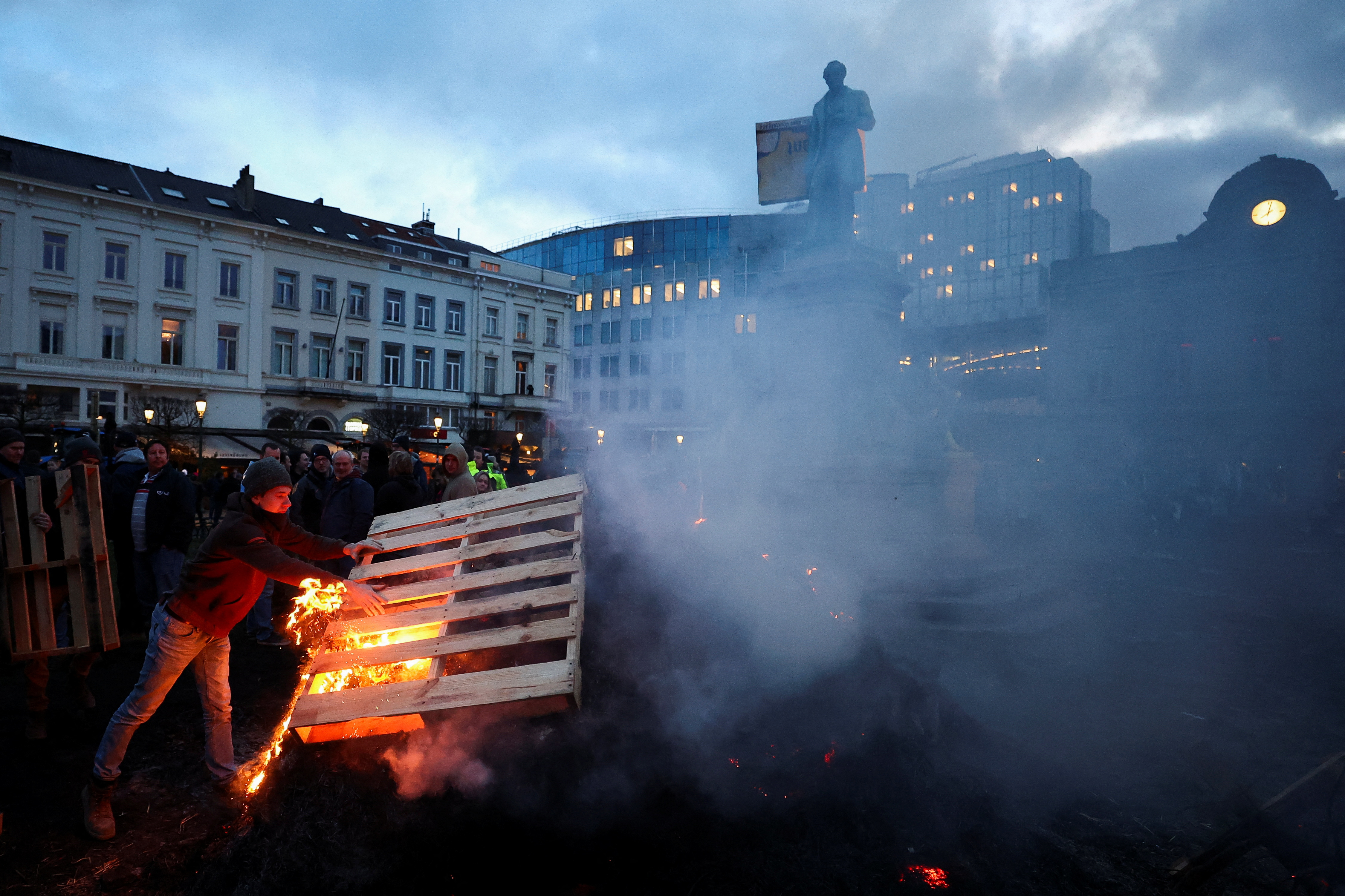 protesti kmetov, bruselj