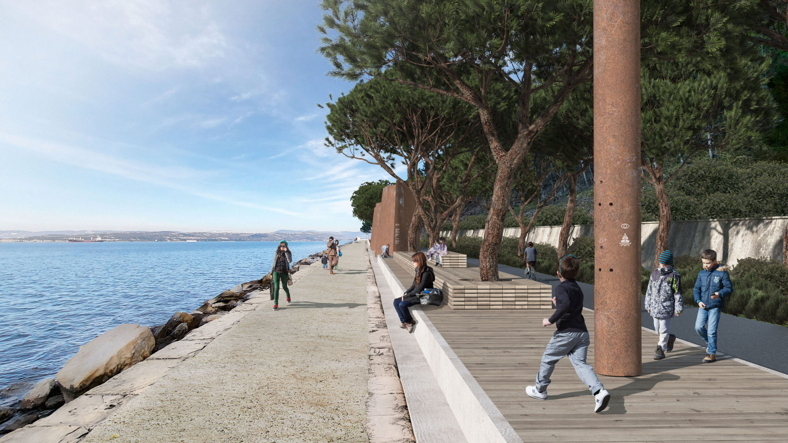 sprehajalno-kolesarska pot, izola, koper