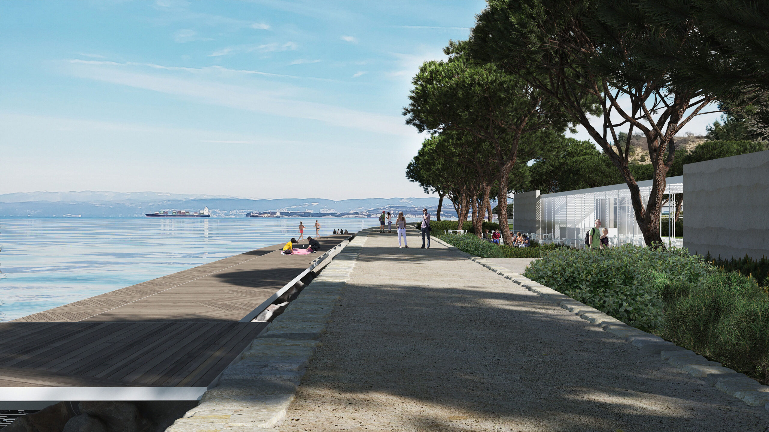 sprehajalno-kolesarska pot, izola, koper