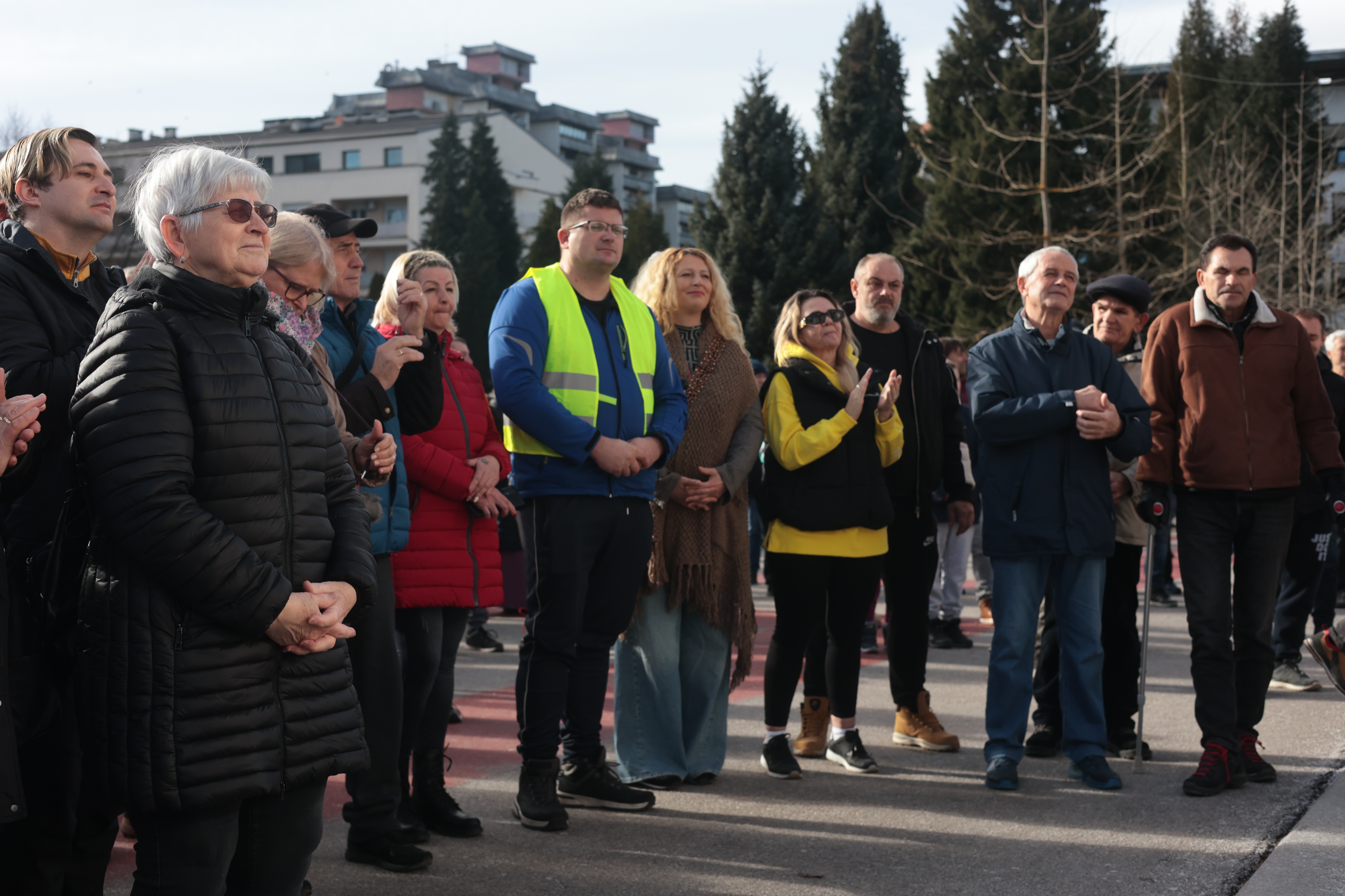 Protest proti visokim cenam komunalnih storitev (Foto: Borut Živulović /BOBO)