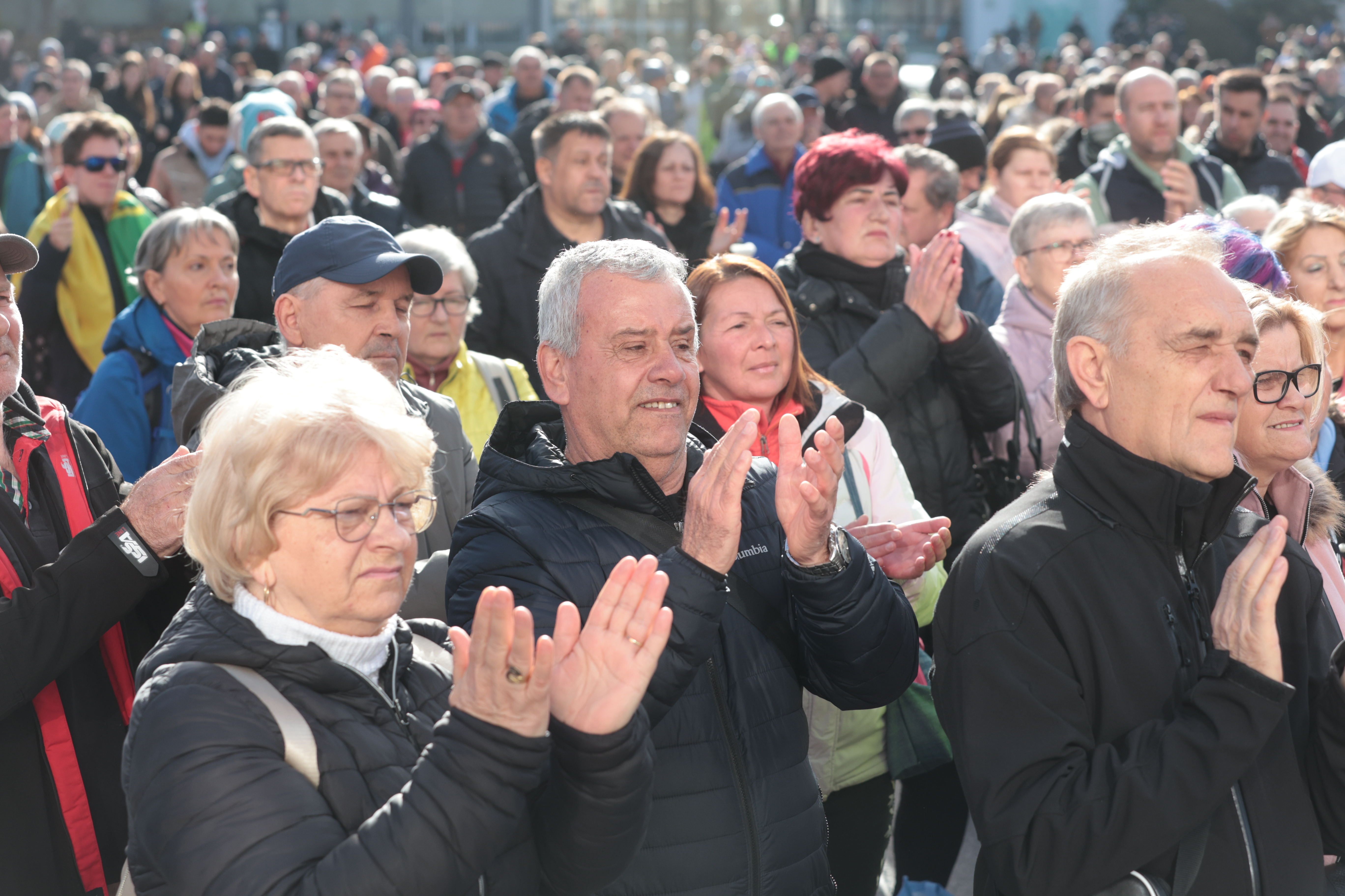 Protest proti visokim cenam komunalnih storitev (Foto: Borut Živulović /BOBO)