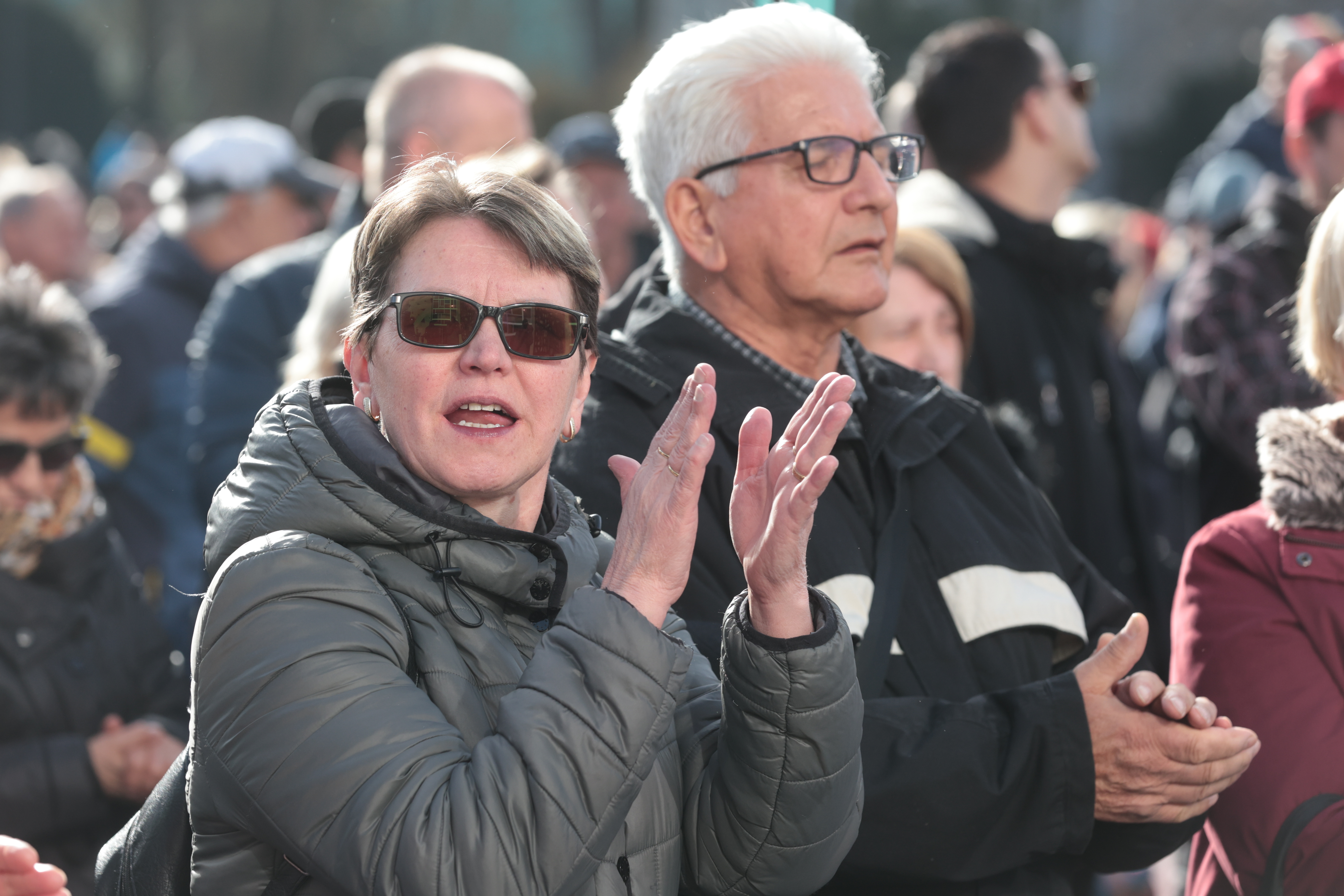 Protest proti visokim cenam komunalnih storitev (Foto: Borut Živulović /BOBO)