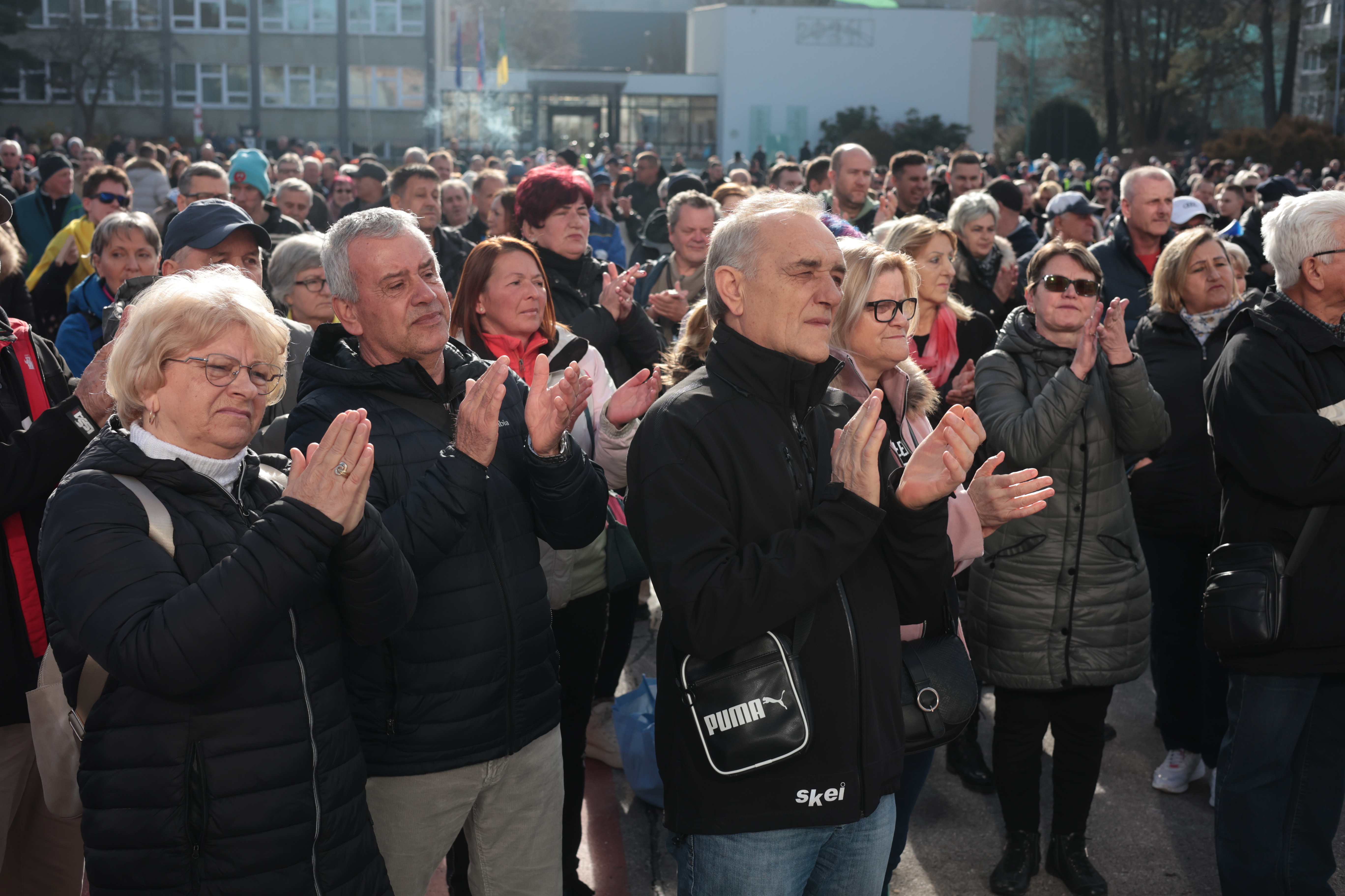 Protest proti visokim cenam komunalnih storitev (Foto: Borut Živulović /BOBO)