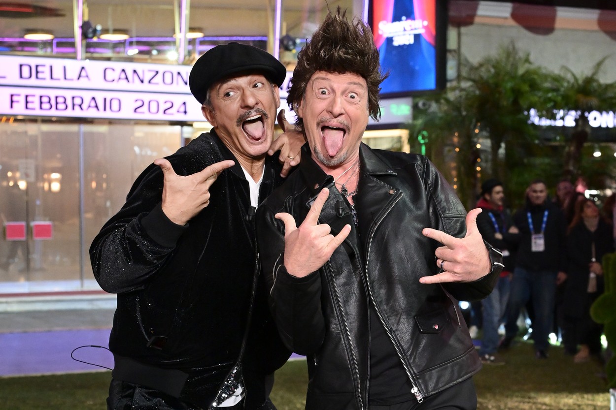 Voditelja festivala Fiorello in Amadeus (Foto: PROFIMEDIA)