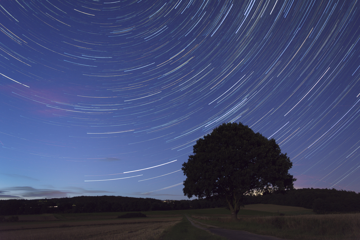 vesolje, rotacija, Zemlja, zvezde, noč, nočno nebo