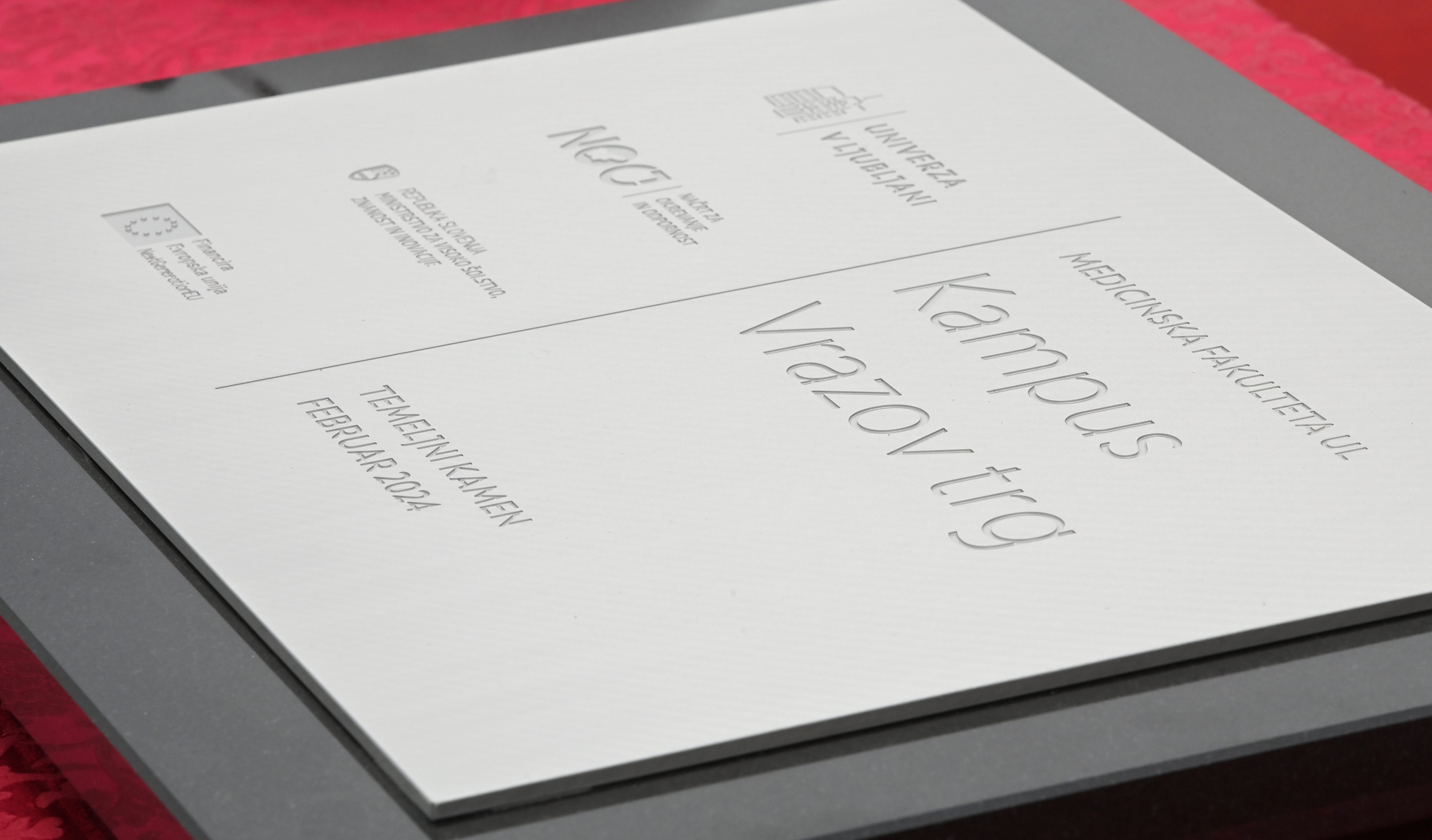 Položitev temeljnega kamna na Vrazovem trgu (Foto: Žiga Živulović jr. /BOBO)