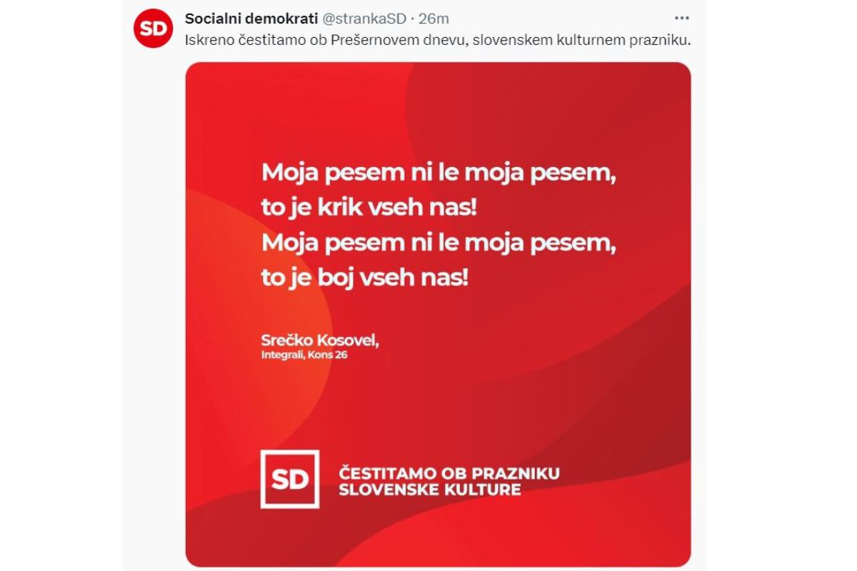 Socialni demokrati objava