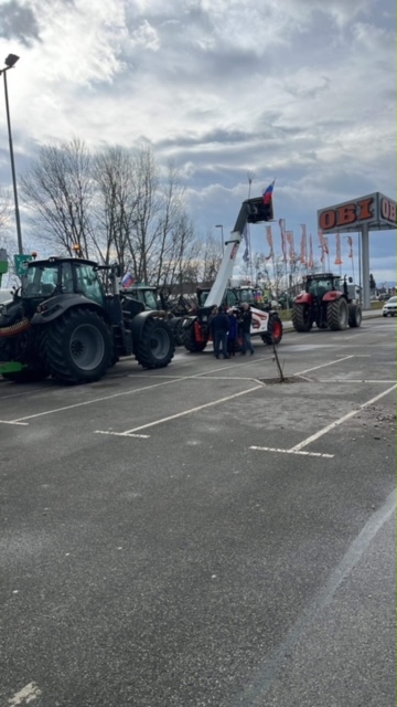 Protest kmetov na Ptuju. (Foto: Jernej Klemenčič)