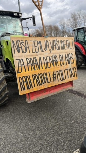 Protest kmetov na Ptuju. (Foto: Jernej Klemenčič)