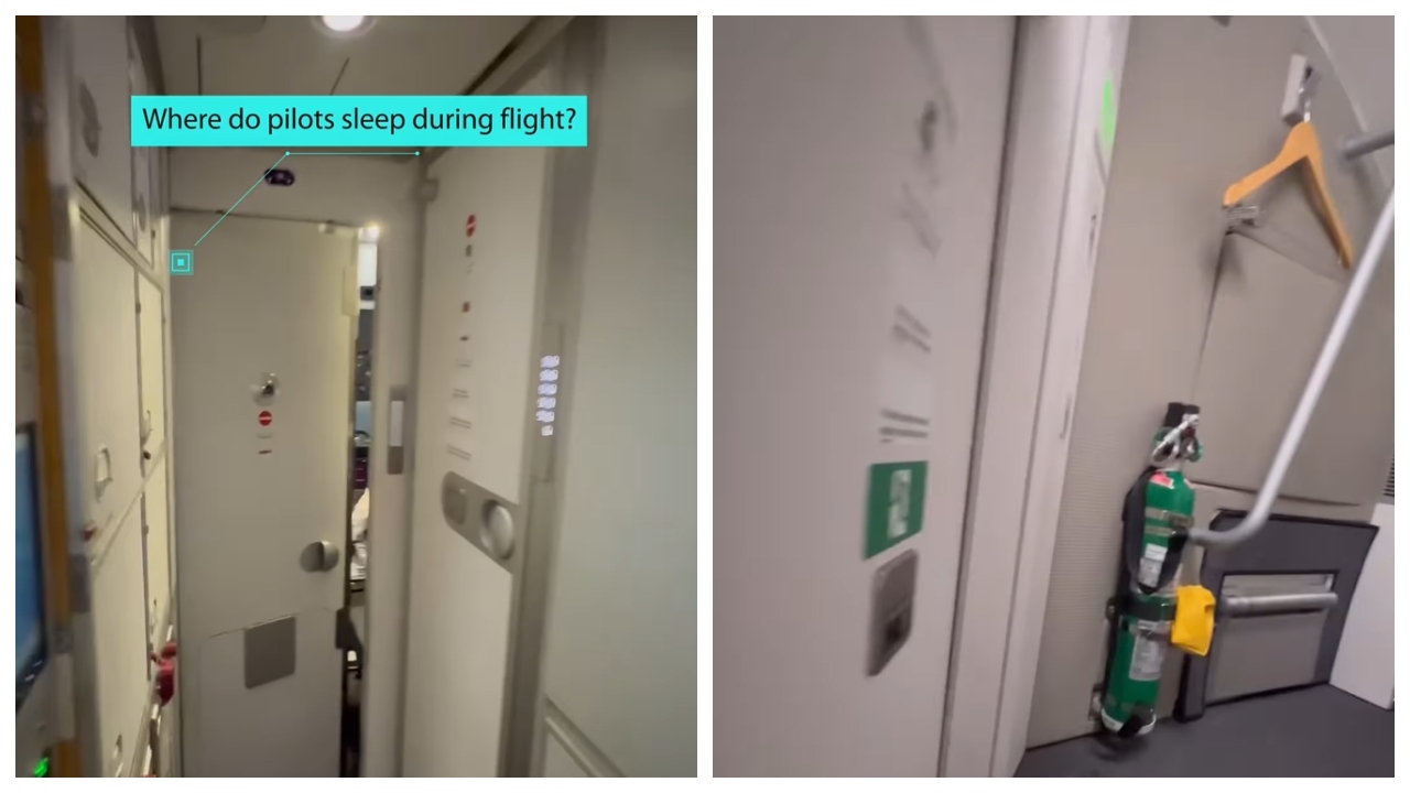 pilot, letalo, postelja