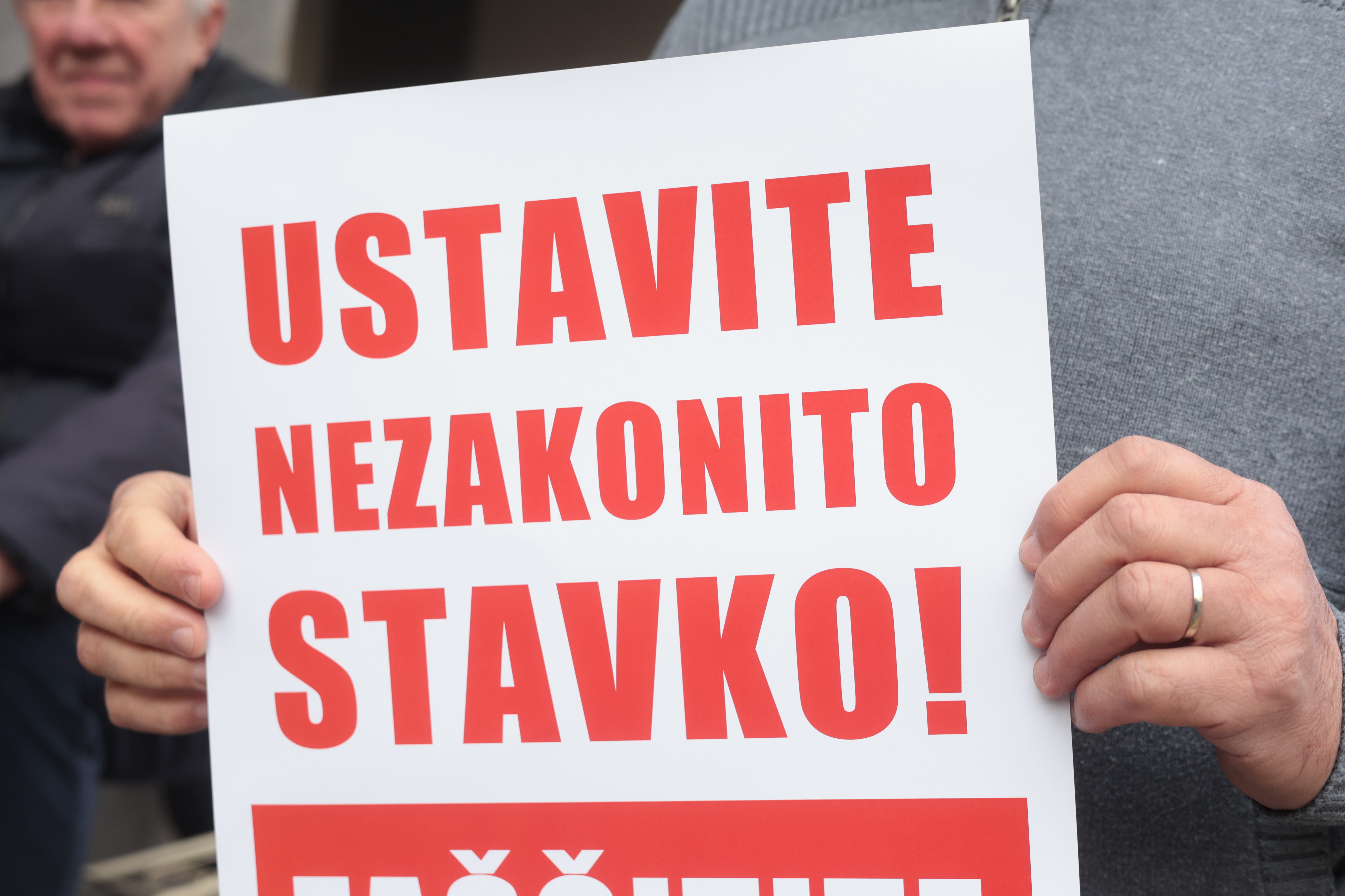 Protestna akcija civilne iniciative Glas ljudstva