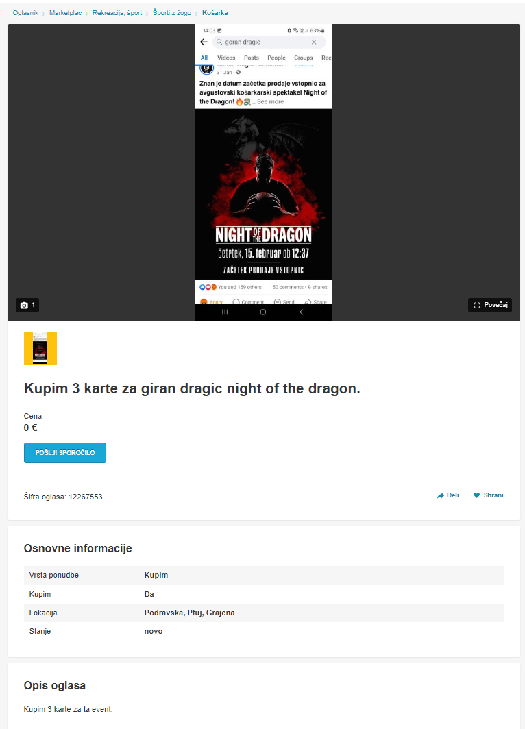 goran dragič, karte