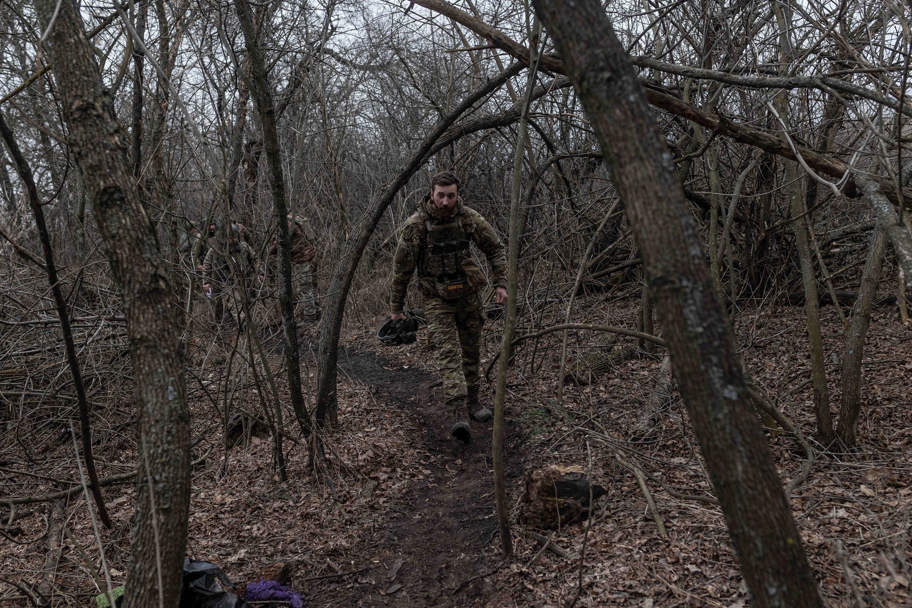 Mobilizacija ukrajinskih vojakov v Avdijivki