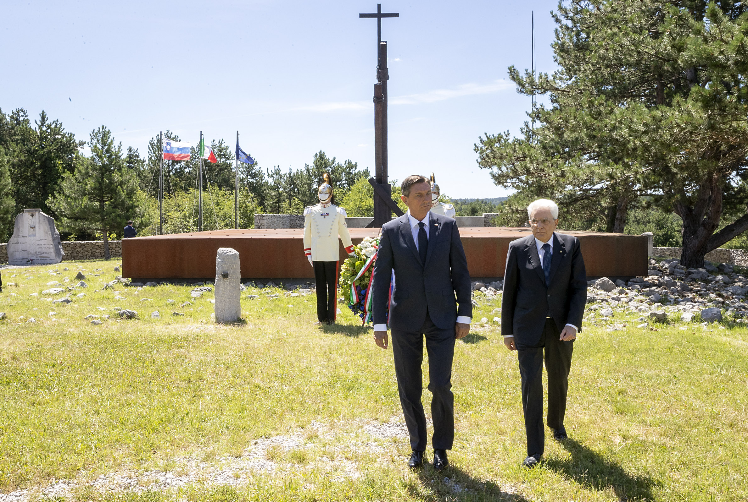 Borut Pahor, sergio Mattarella, Bazovica, Fojbe