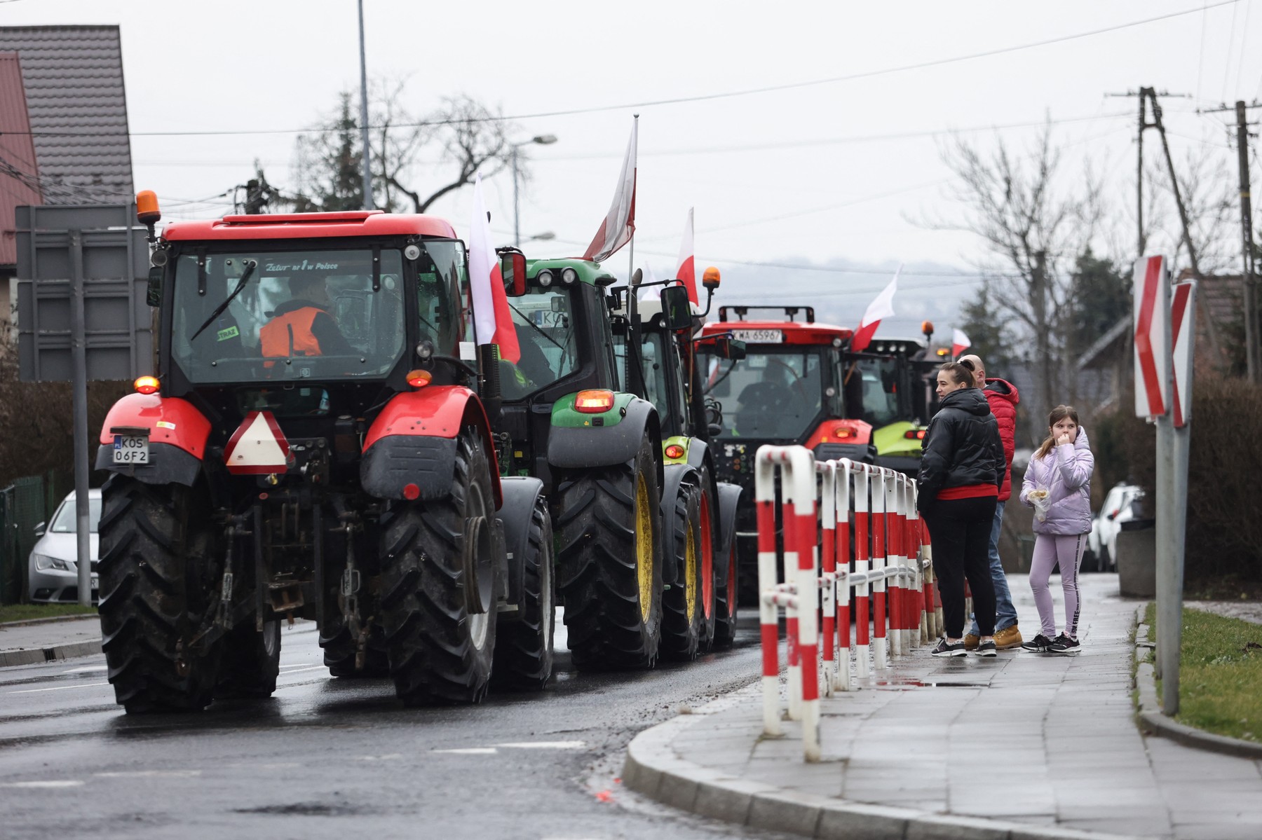 Poljski kmetje znova protestno zaprli mejo z Ukrajino (Foto: PROFIMEDIA)