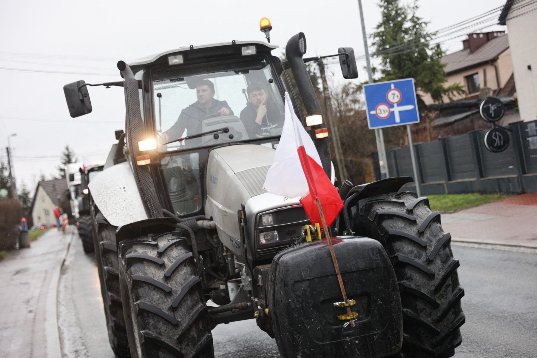 Poljski kmetje znova protestno zaprli mejo z Ukrajino (Foto: PROFIMEDIA)