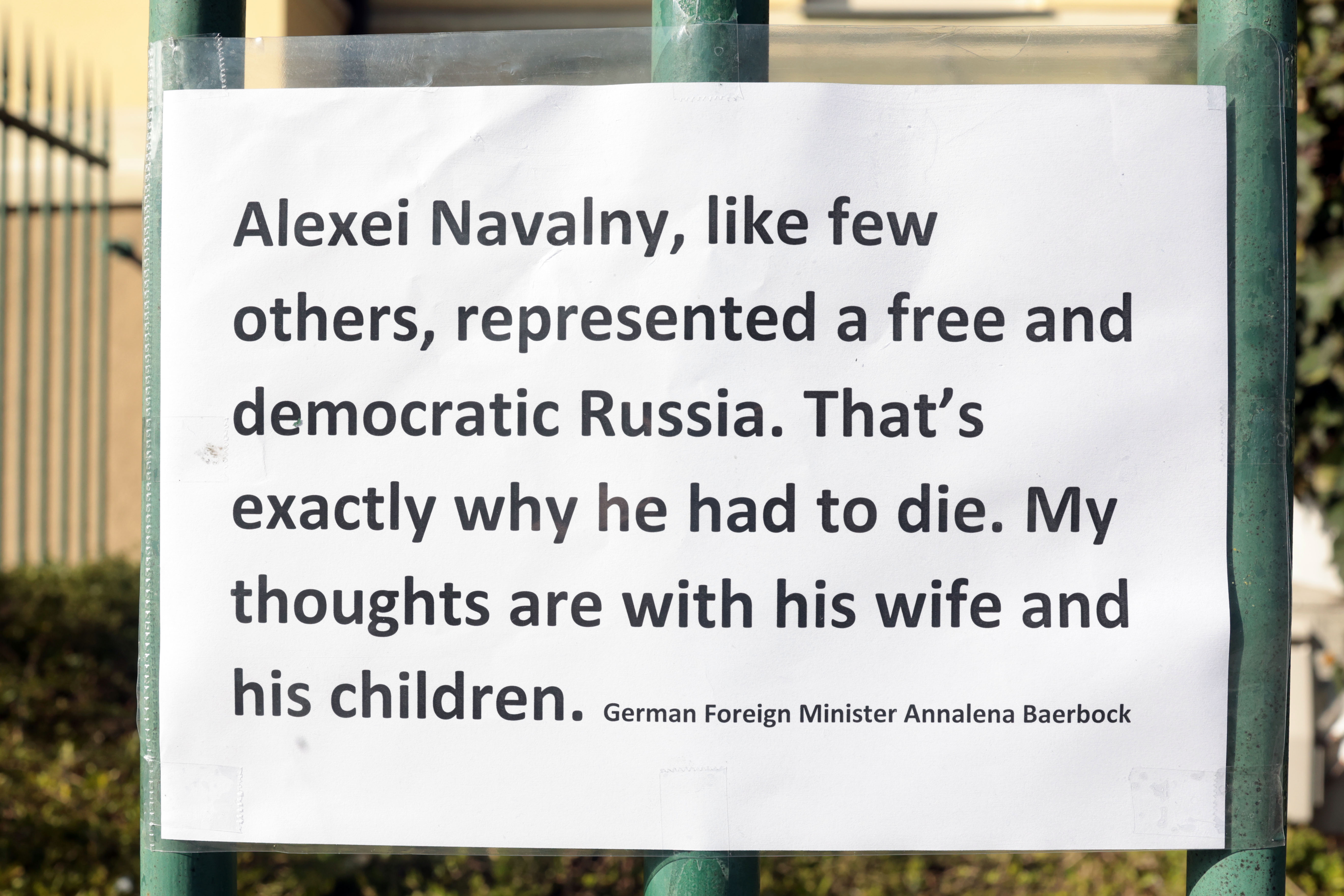 nemško veleposlaništvo, aleksej navalni, ljubljana