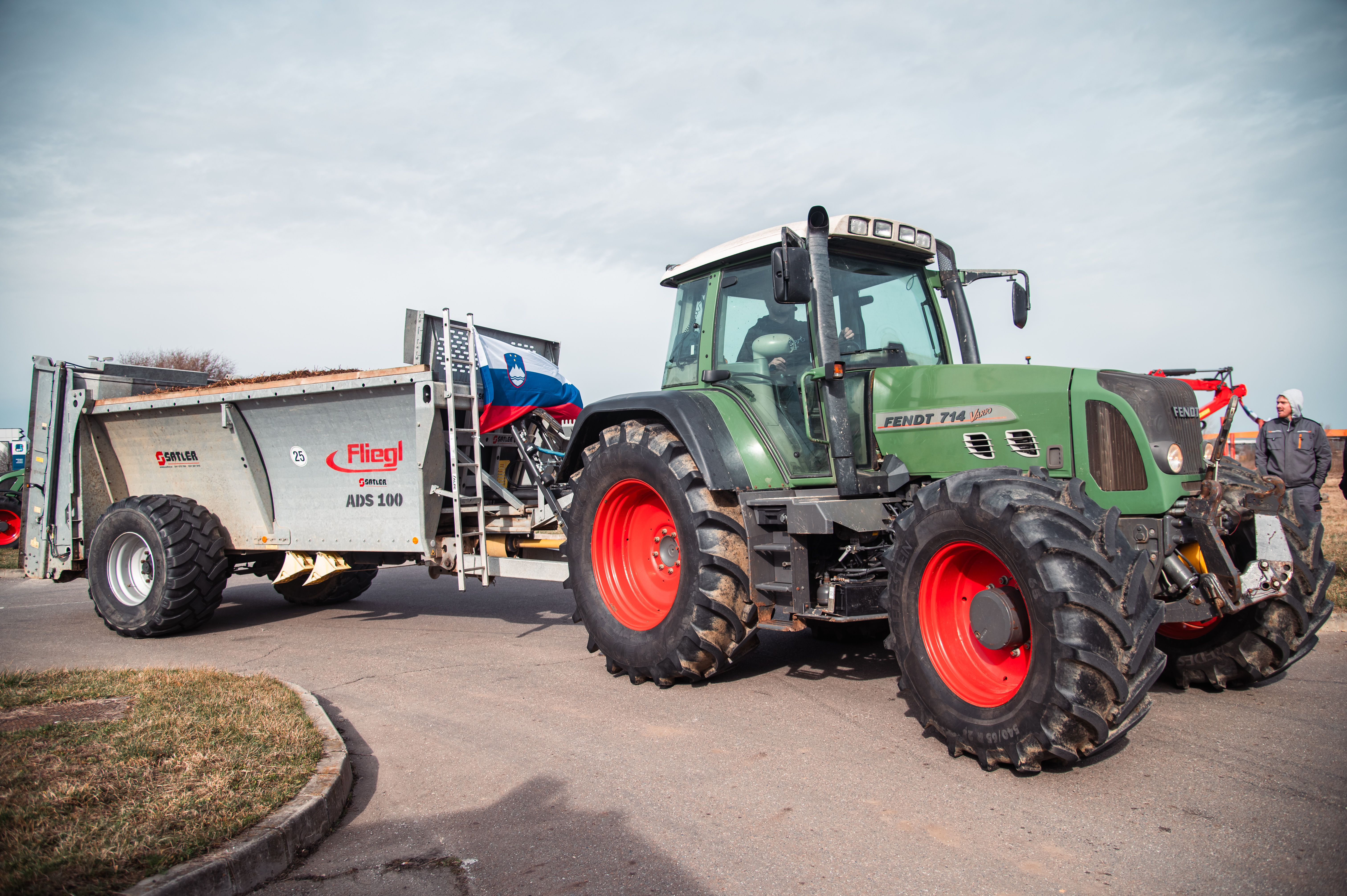 Protestu so se pridružili tudi pomurski kmetje. (Foto: Jure Kljajić/Vestnik.si)