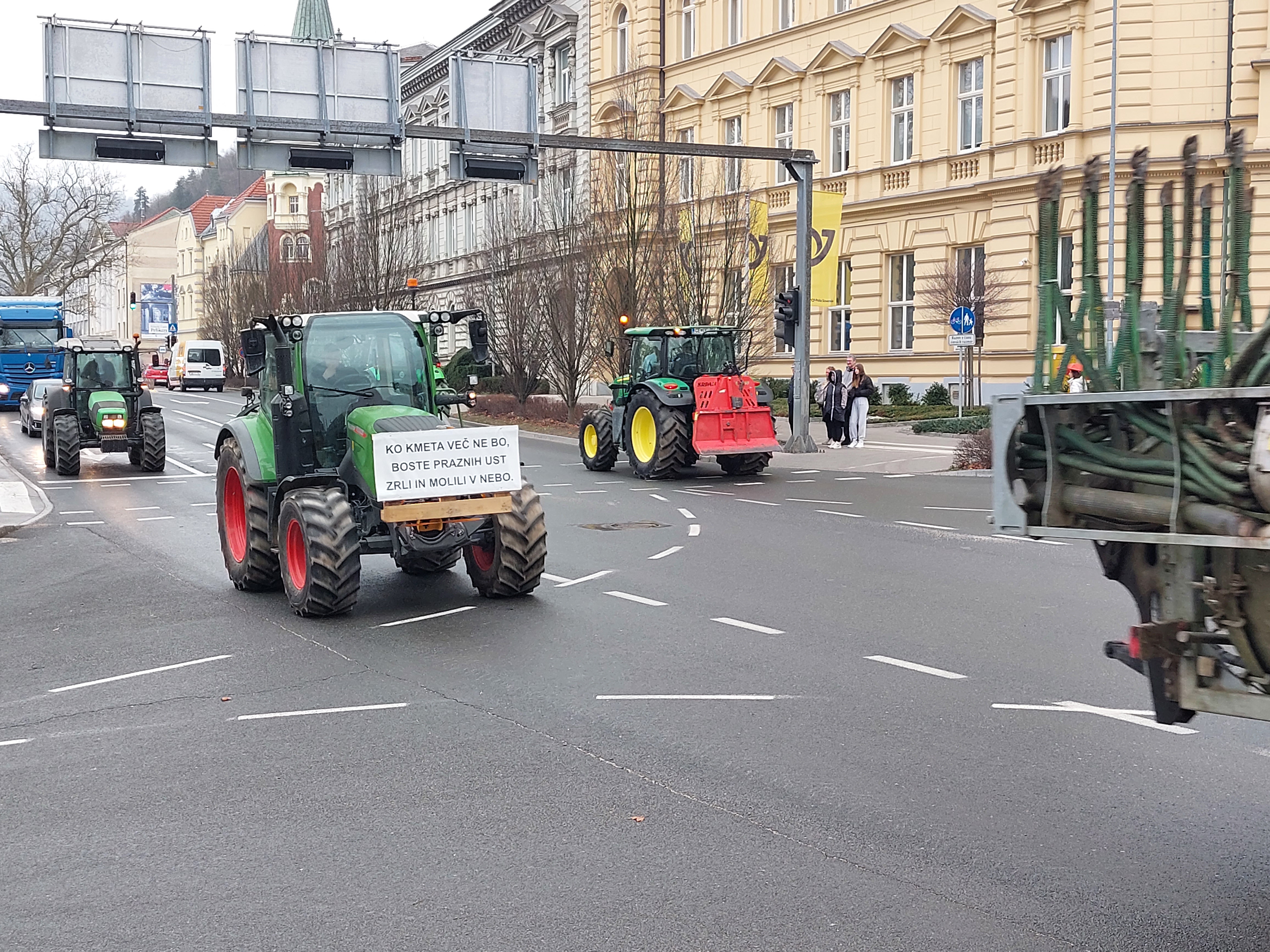 Protest kmetov v Celju