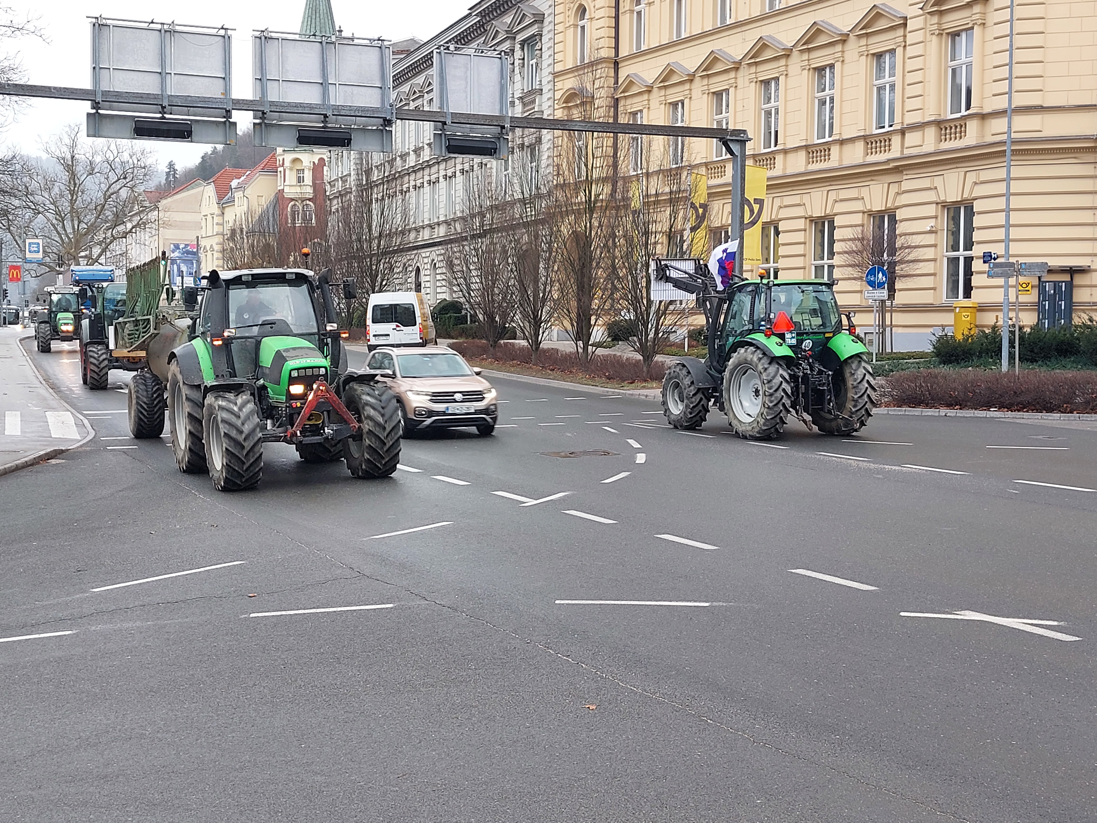 Protest kmetov v Celju