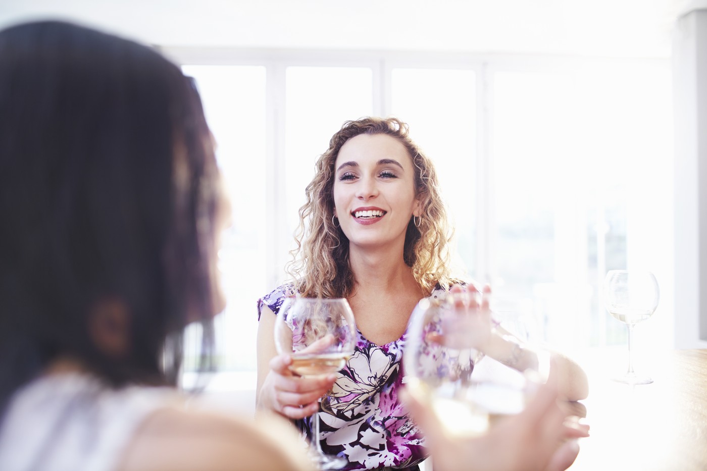 prijateljici, pijača, ženski