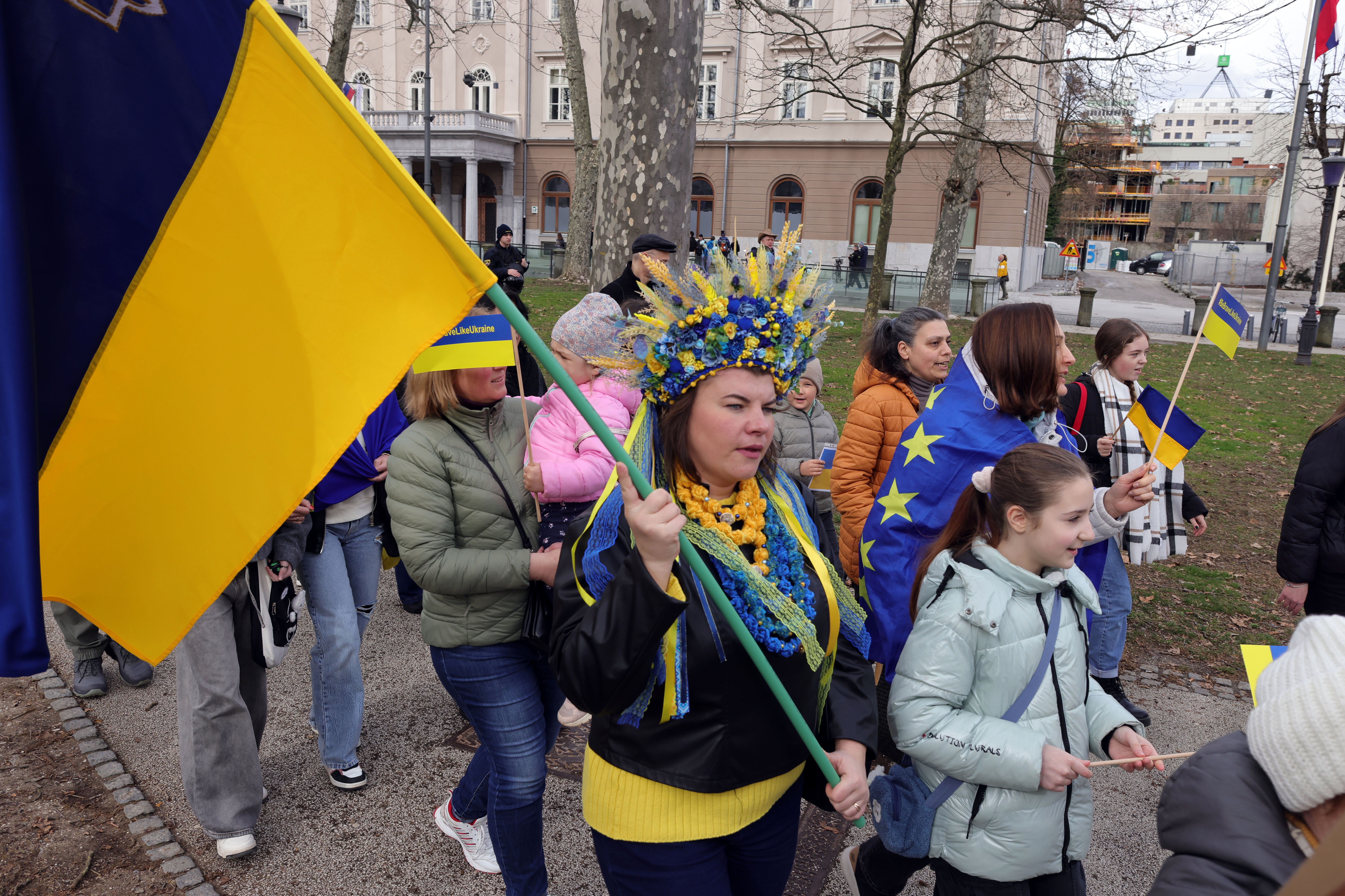 Shod ob drugi obletnici začetka ruske invazije na Ukrajino