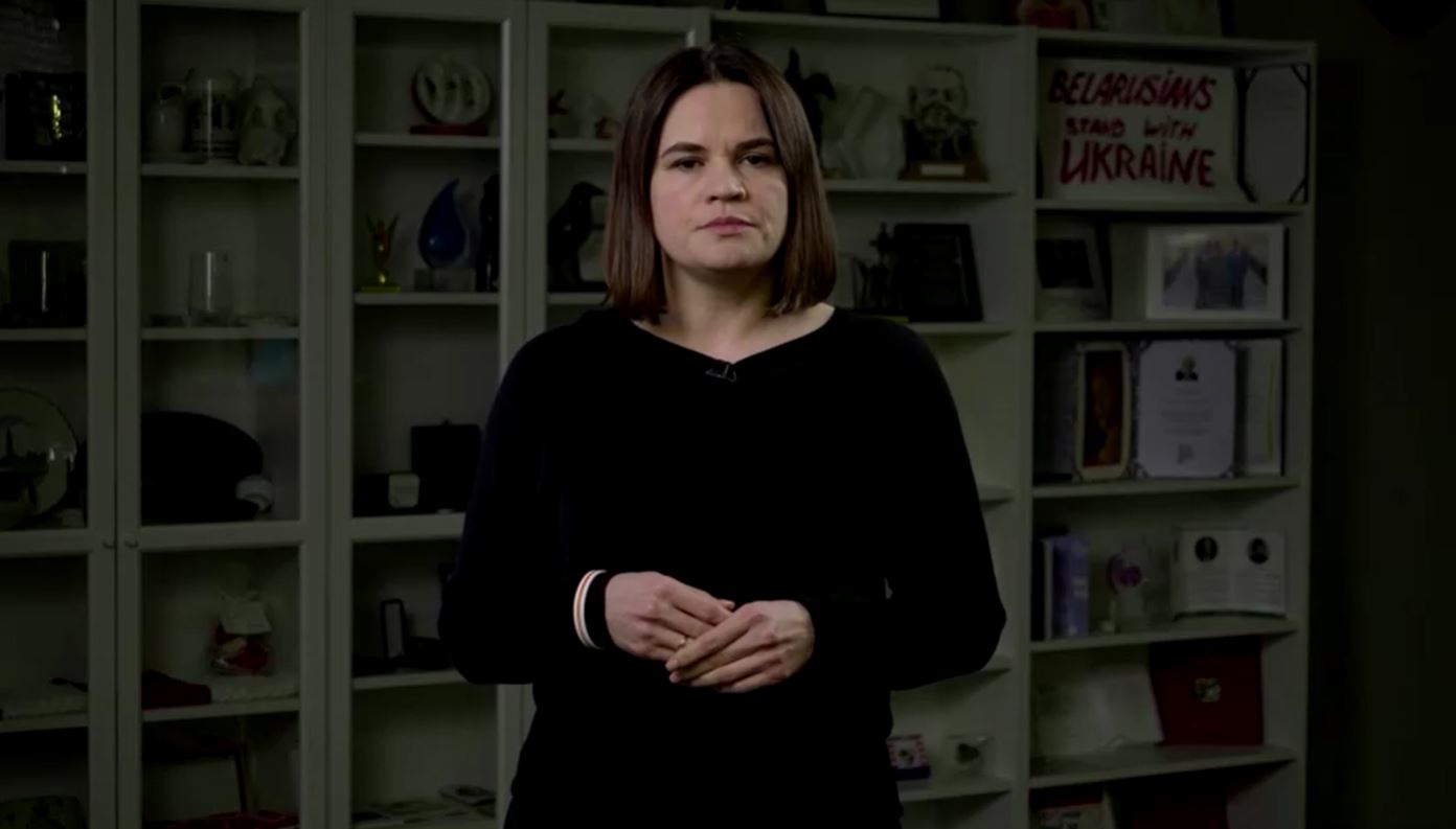 svetlana tihanovska. belorusija