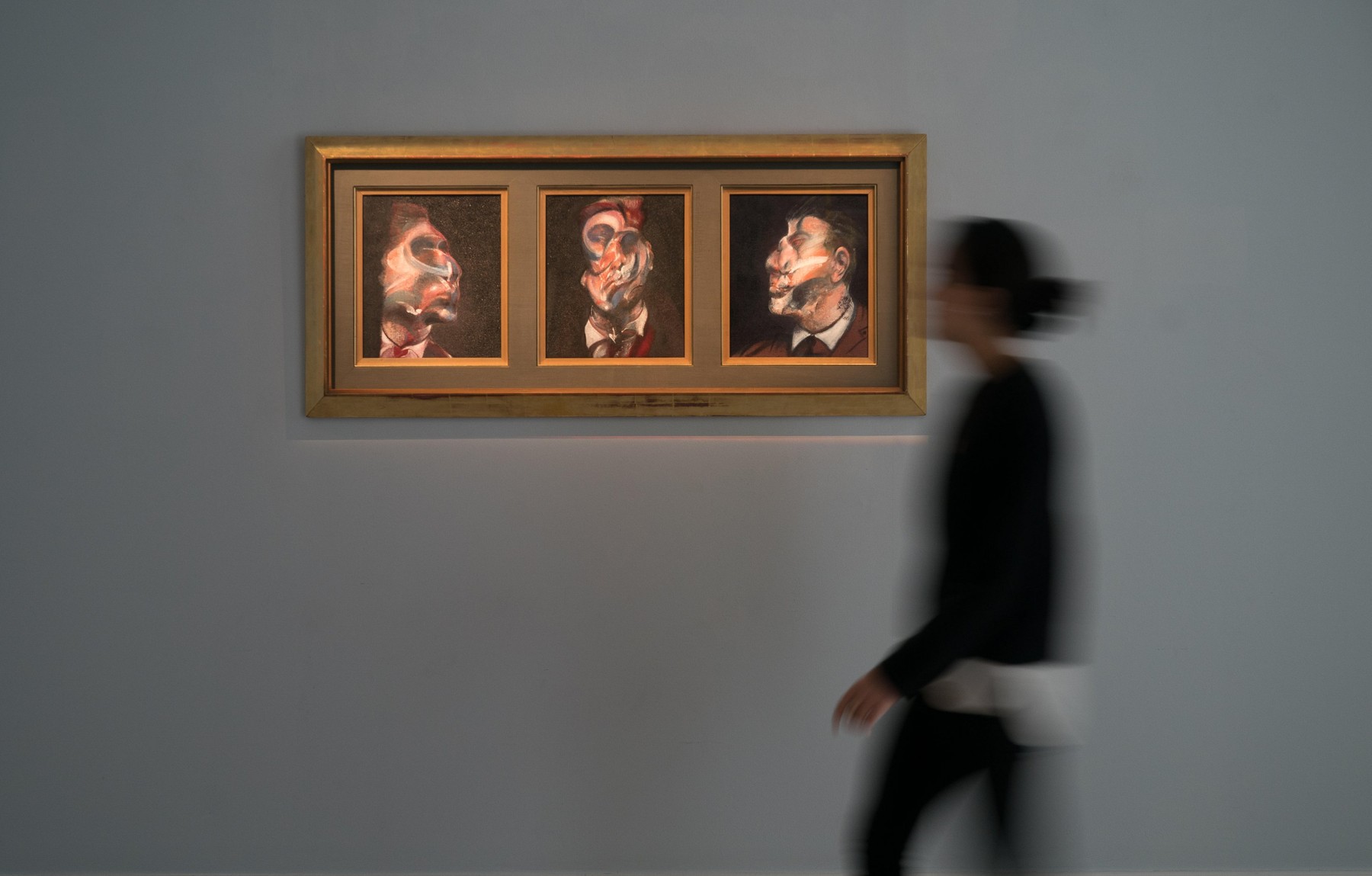 London, UK. 25th Oct, 2017. Three Studies of George Dyer by Francis Bacon, a triptych on show at Sotheby's in London before going for auction in New York on November 16 where they are expected to fetch $35-45 million. Photo date: Wednesday, October 25, 20