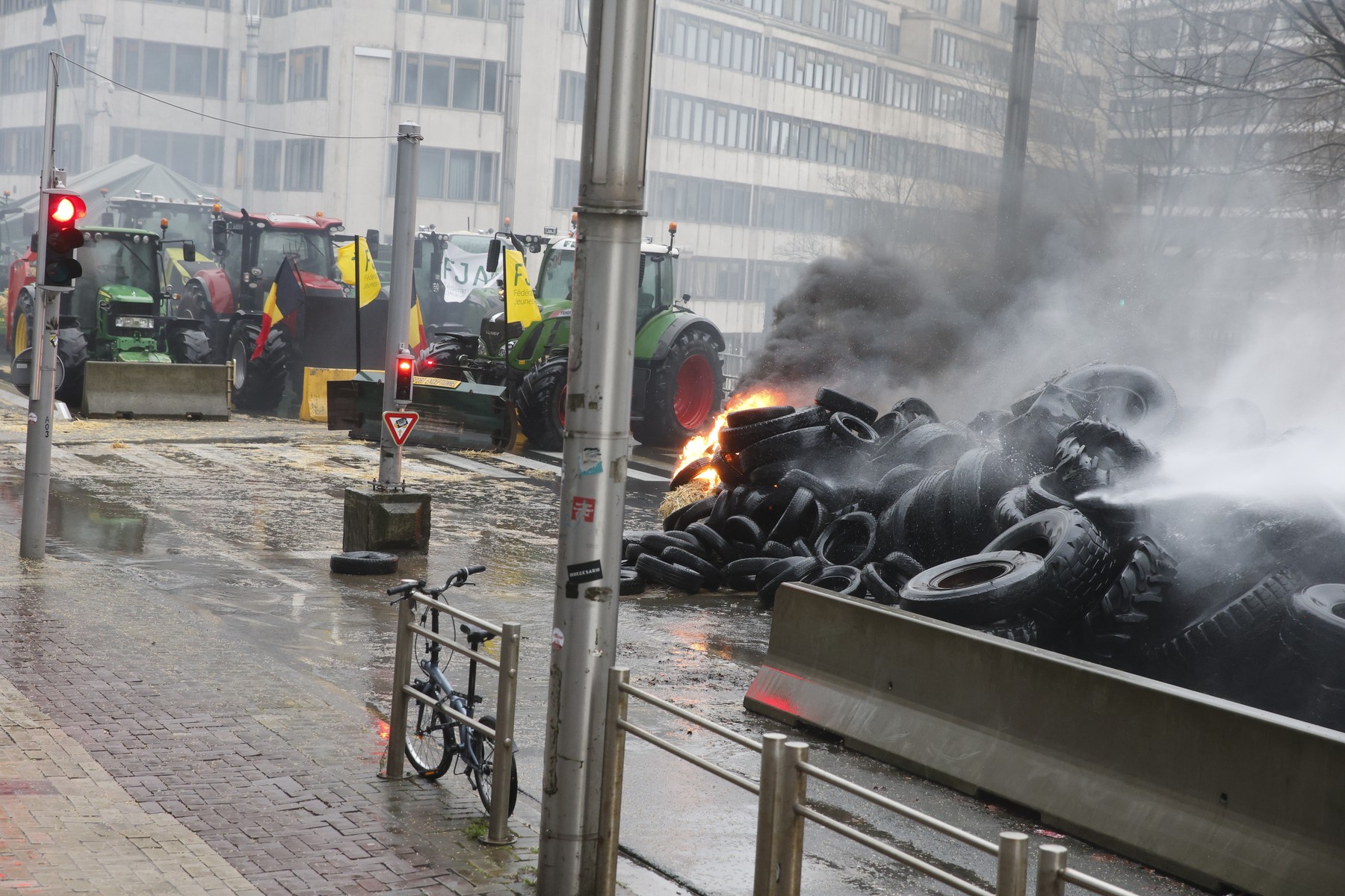 protest kmetov v Bruslju
