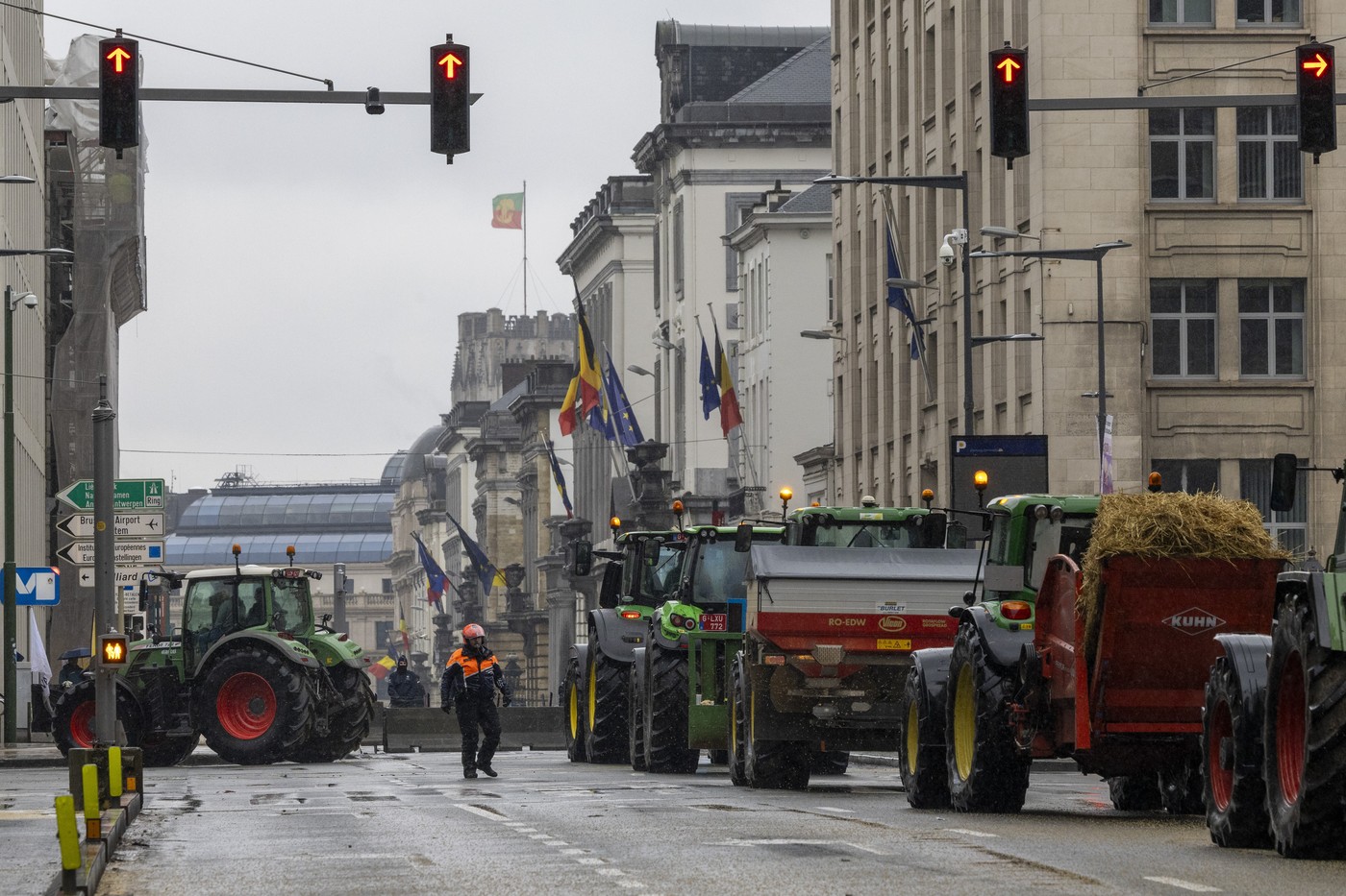 KMETJE, PROTEST, BRUSELJ