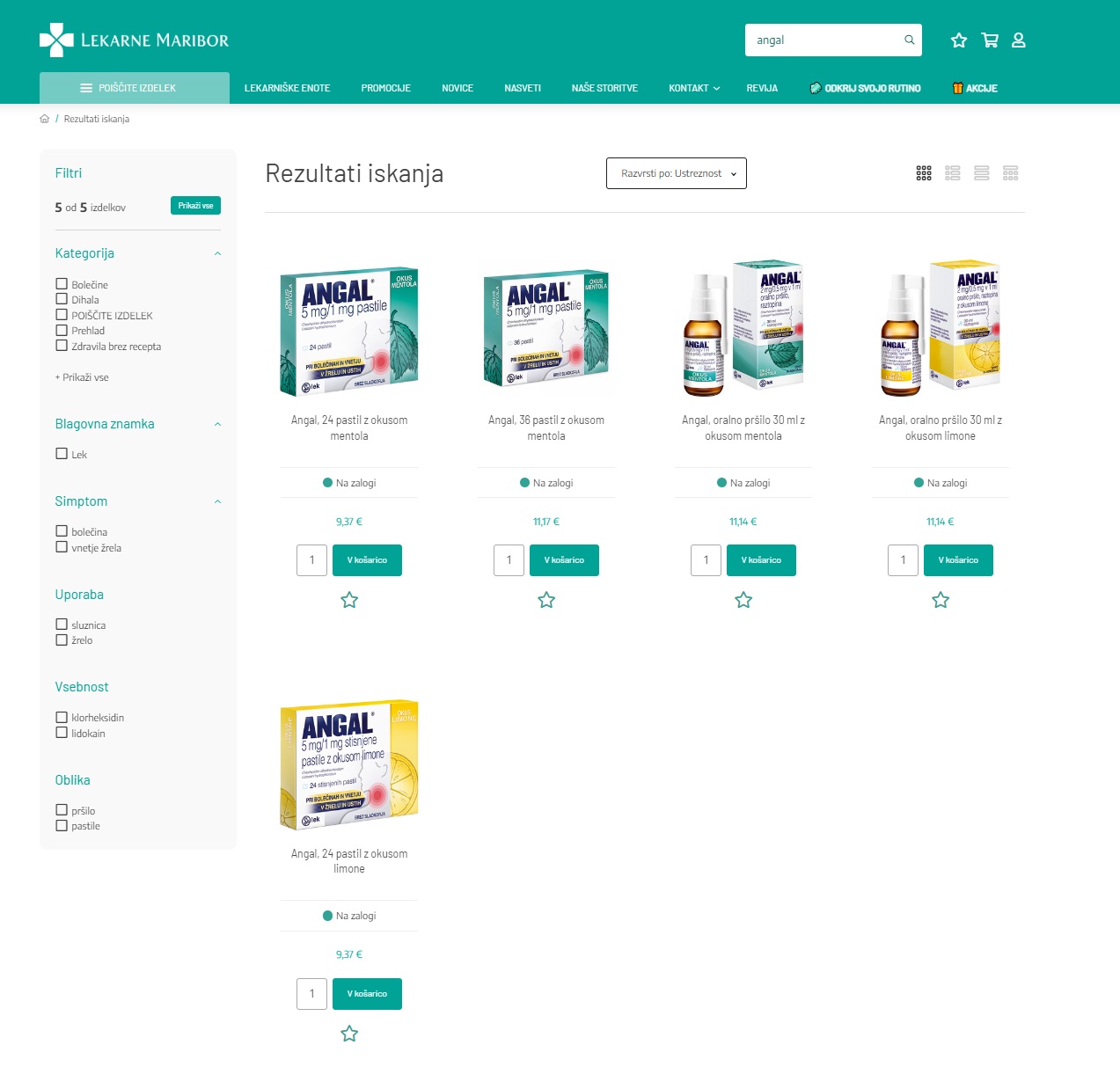 Foto: Lekarne Maribor/posnetek zaslona