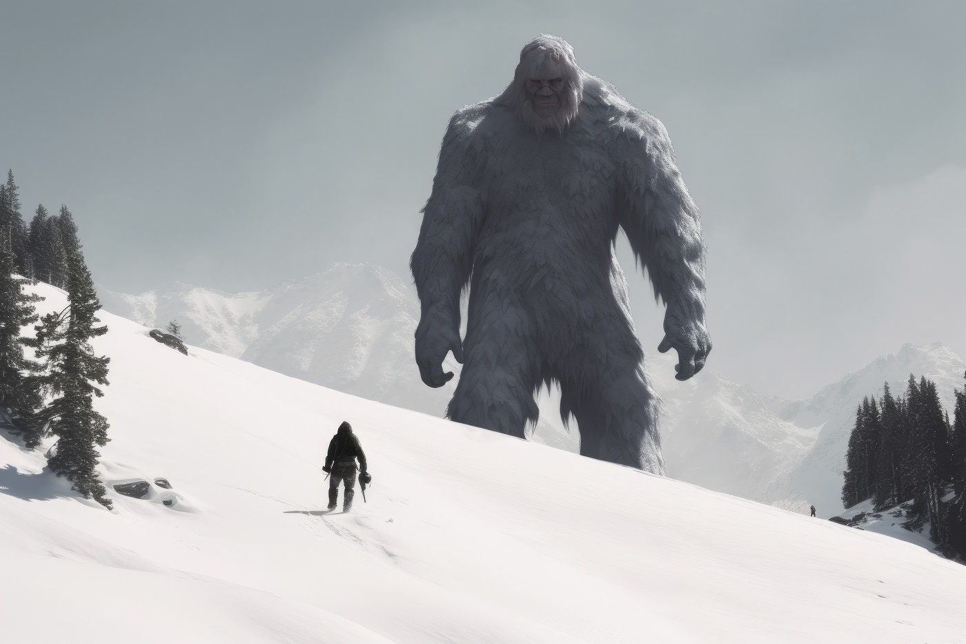 Jeti, AI generirana slika