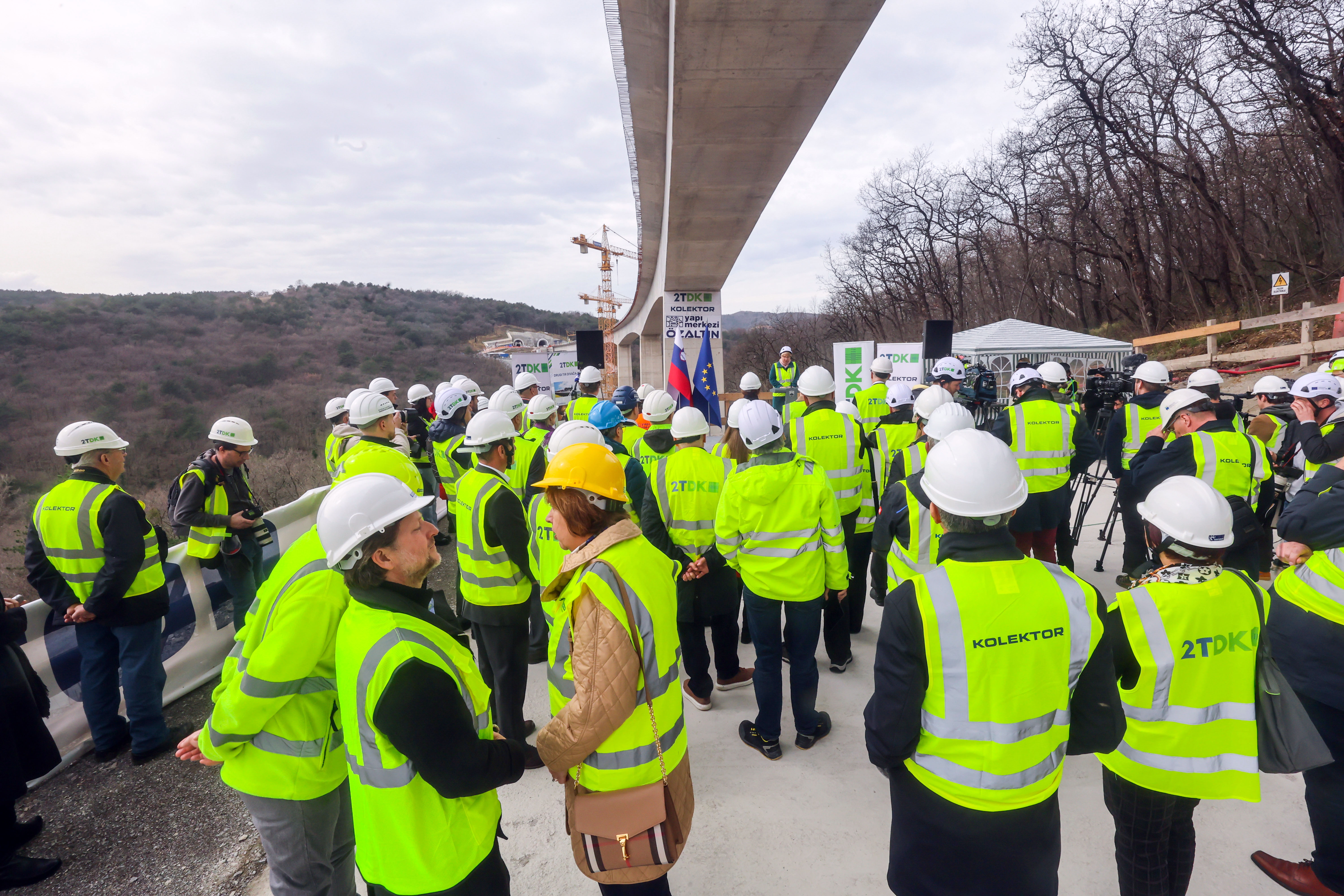 Otvoritev viadukta Vinjan (Foto: Tomaž Primožič/BOBO)