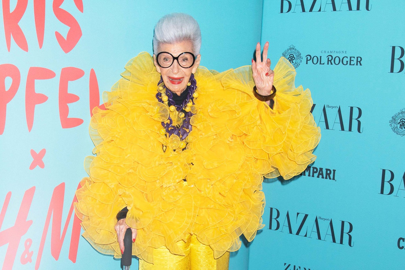 FILE PHOTOS: Fashion Icon Iris Apfel Dies Aged 102