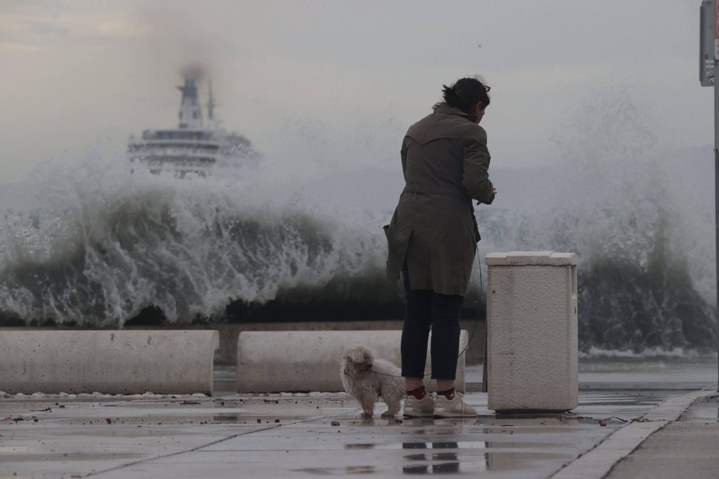 Neurje v Splitu novembra lani