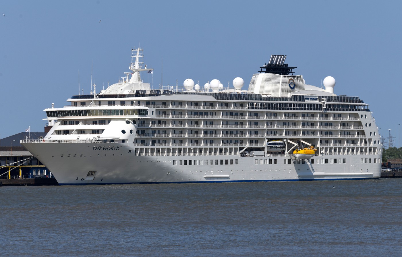 The World Visits The River Thames, London International Cruise Terminal (Tilbury), Tilbury, Essex, UK - 25 Jun 2023