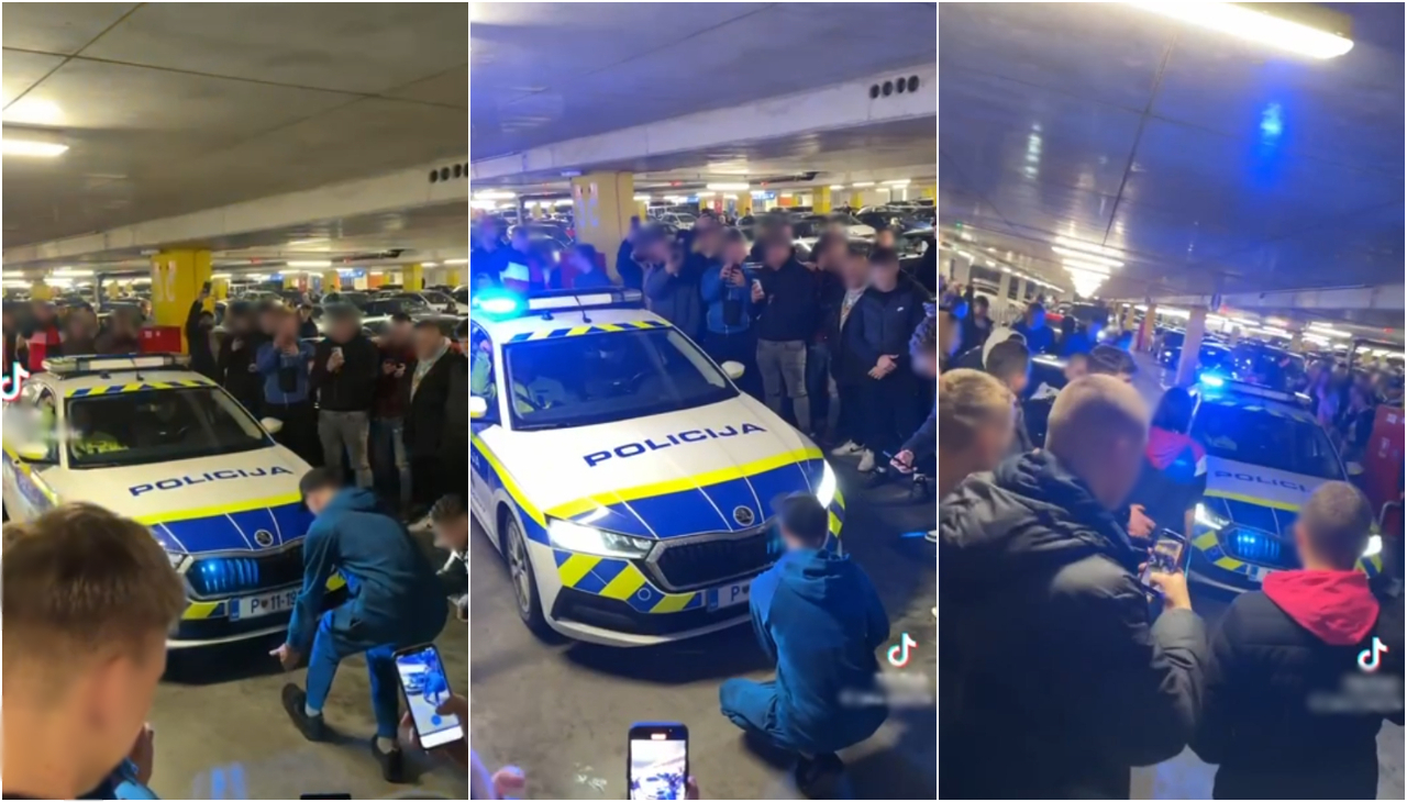 policija, rudnilk, garažna hiša, dirkanje