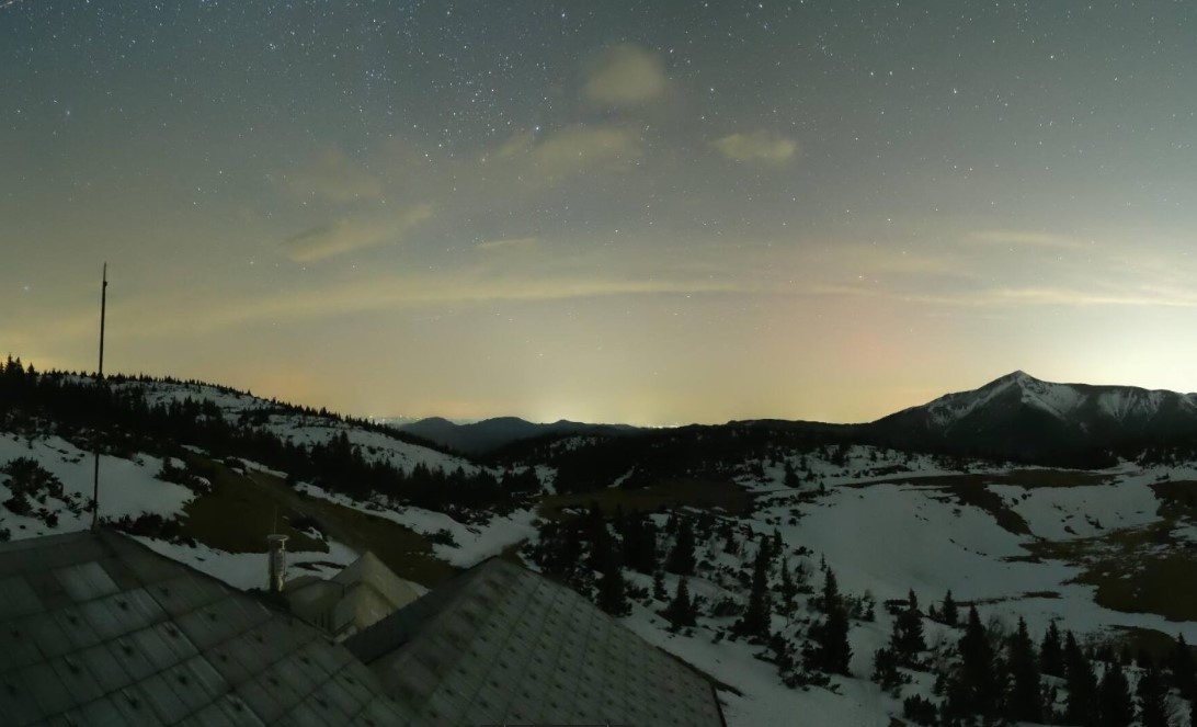 severni sij, aurora borealis, Avstrija