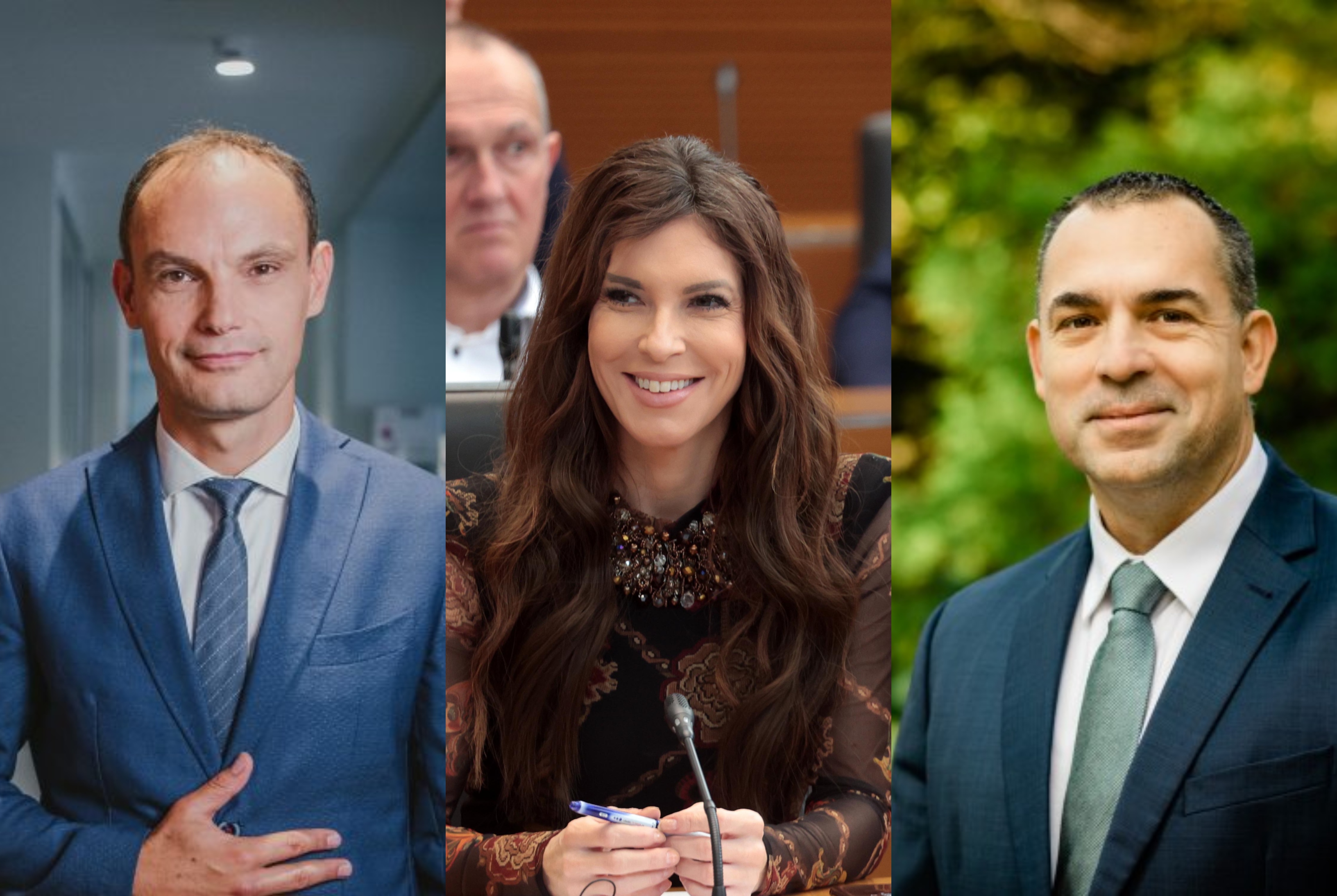 Anže Logar, Eva Irgl in Dejan Kaloh