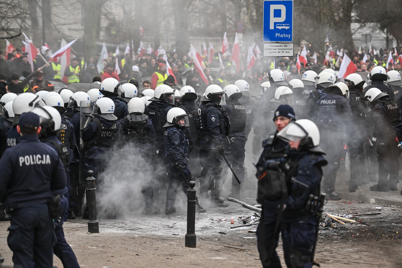 Protest kmetov v Varšavi (Foto: PROFIMEDIA)