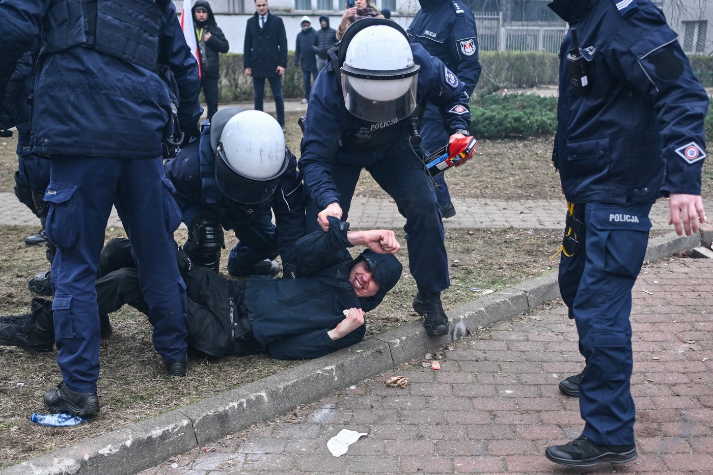 Protest kmetov v Varšavi (Foto: PROFIMEDIA)
