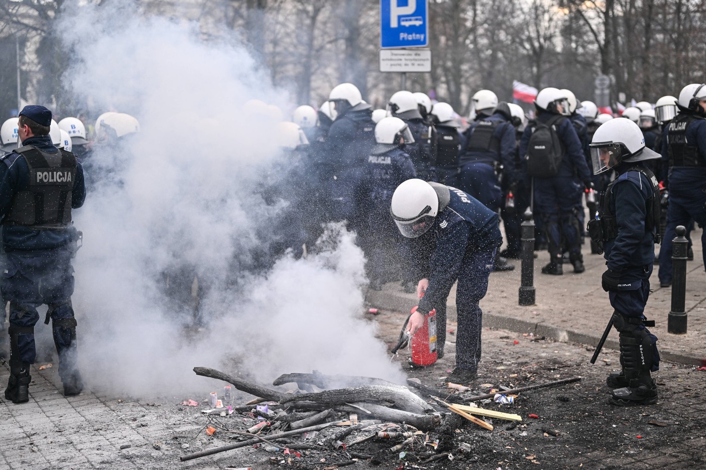 Protest kmetov v Varšavi (Foto: PROFIMEDIA)