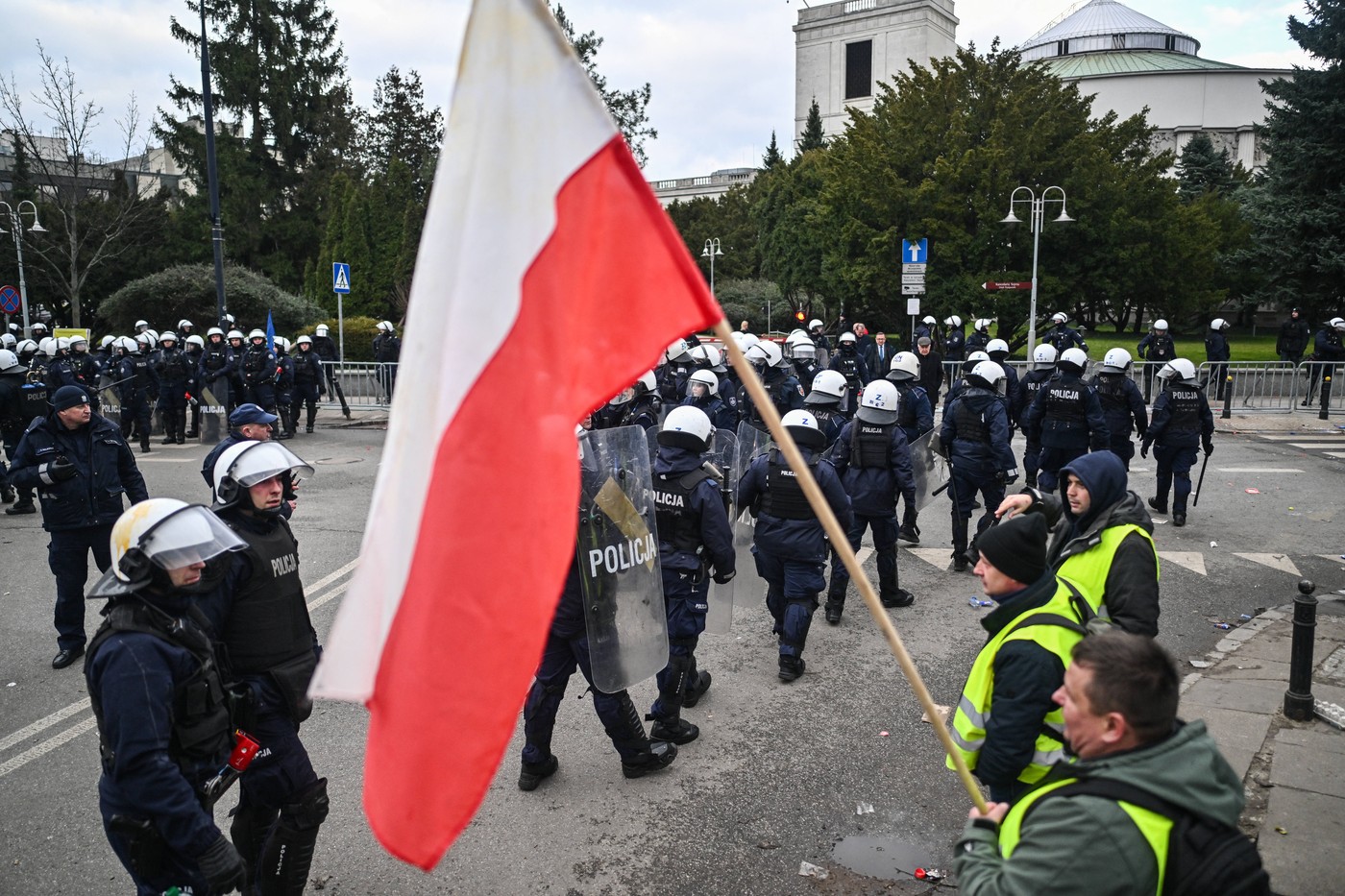 Protest kmetov v Varšavi (Foto: PROFIMEDIA)