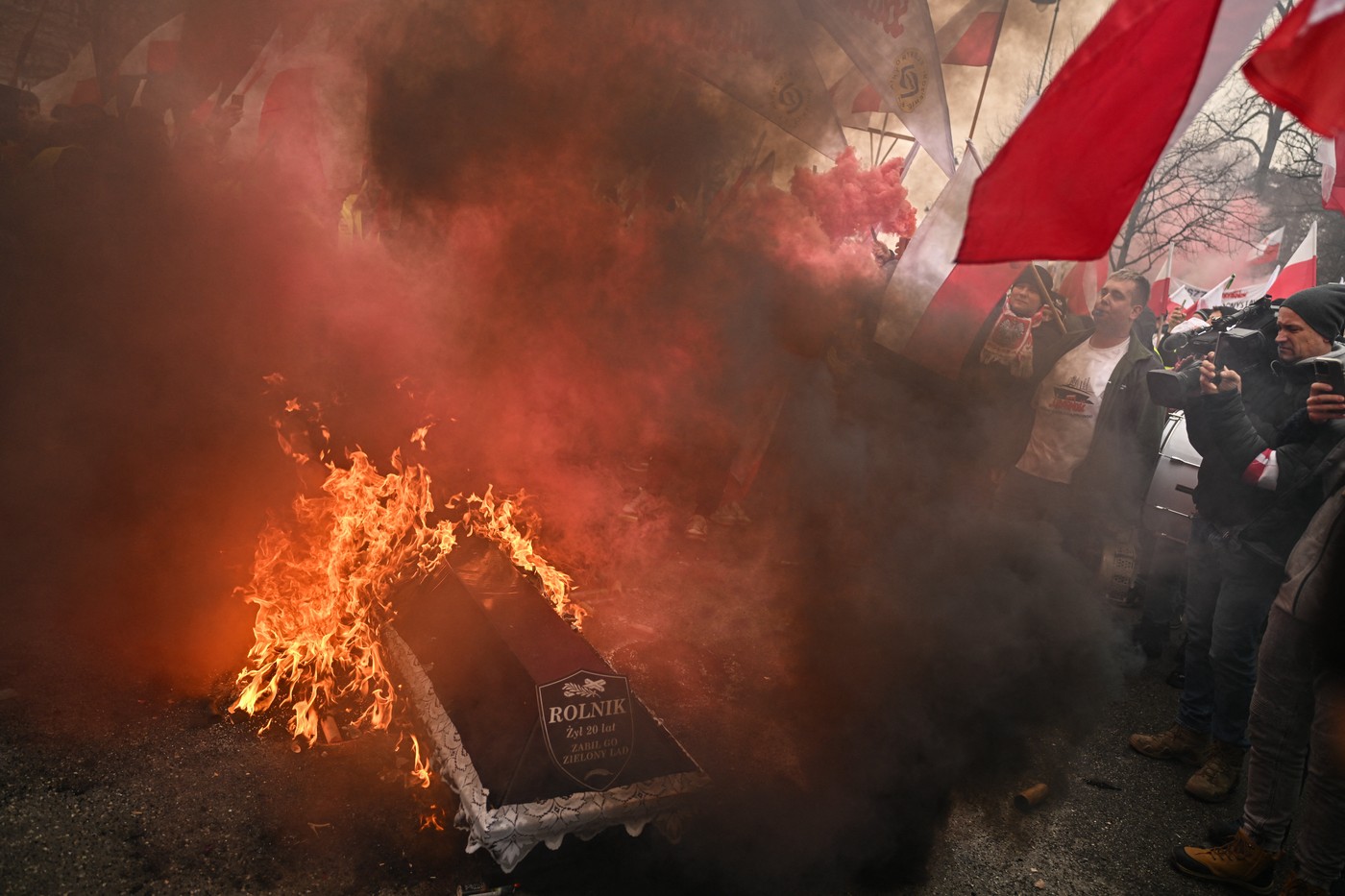 Protest kmetov v Varšavi
