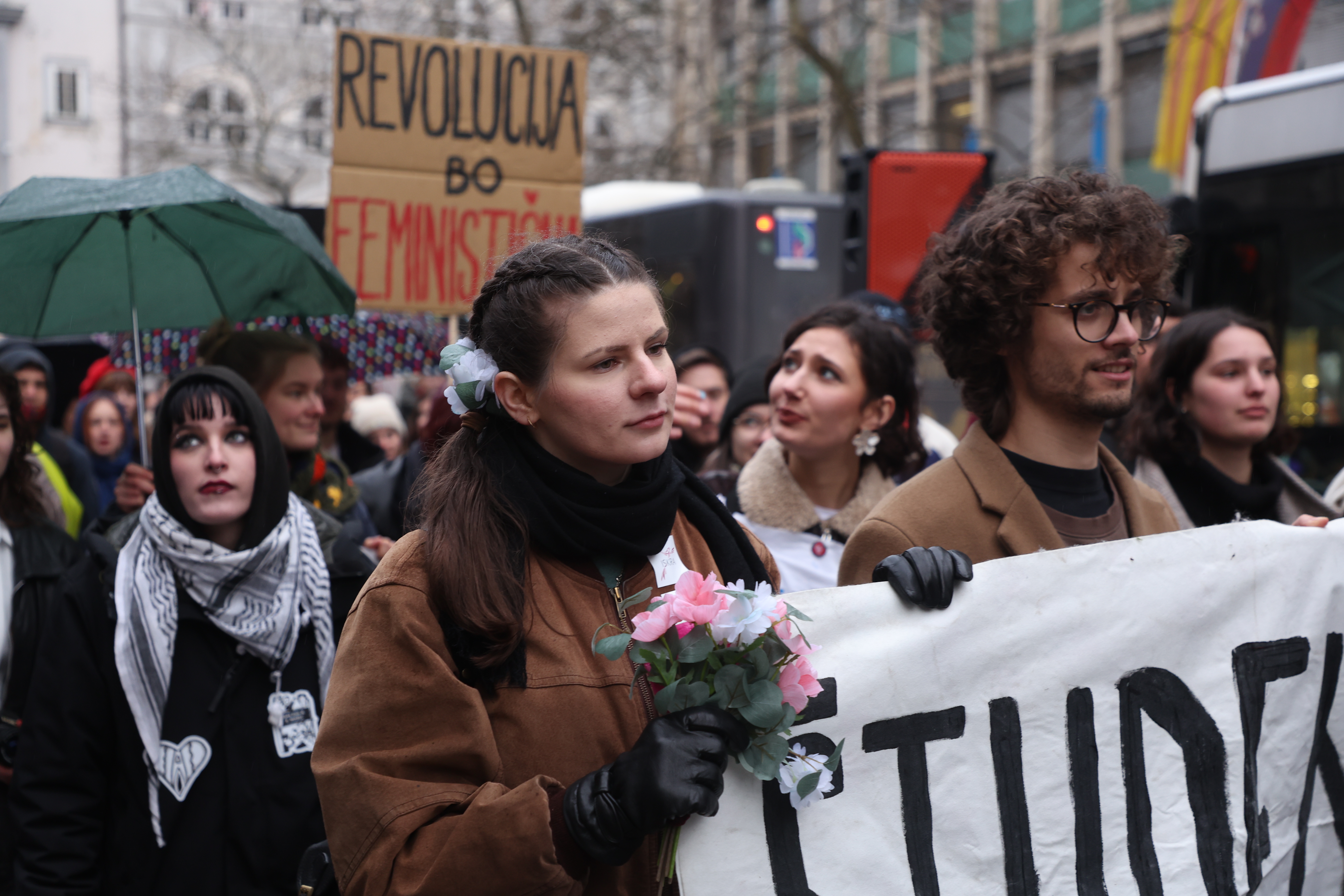 Shod ob dnevu žensk. (Foto: Borut Živulović/BOBO)