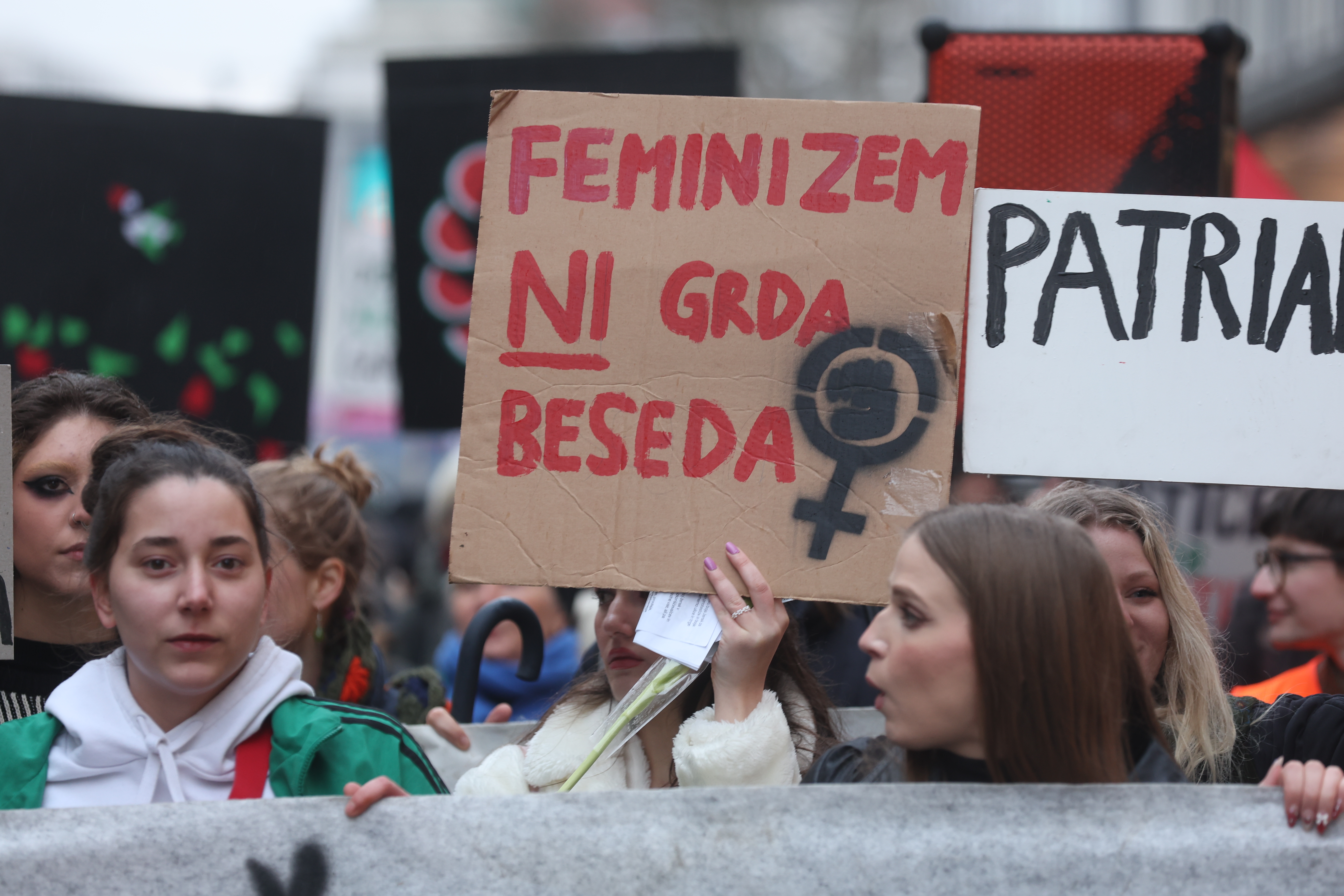 Shod ob dnevu žensk. (Foto: Borut Živulović/BOBO)