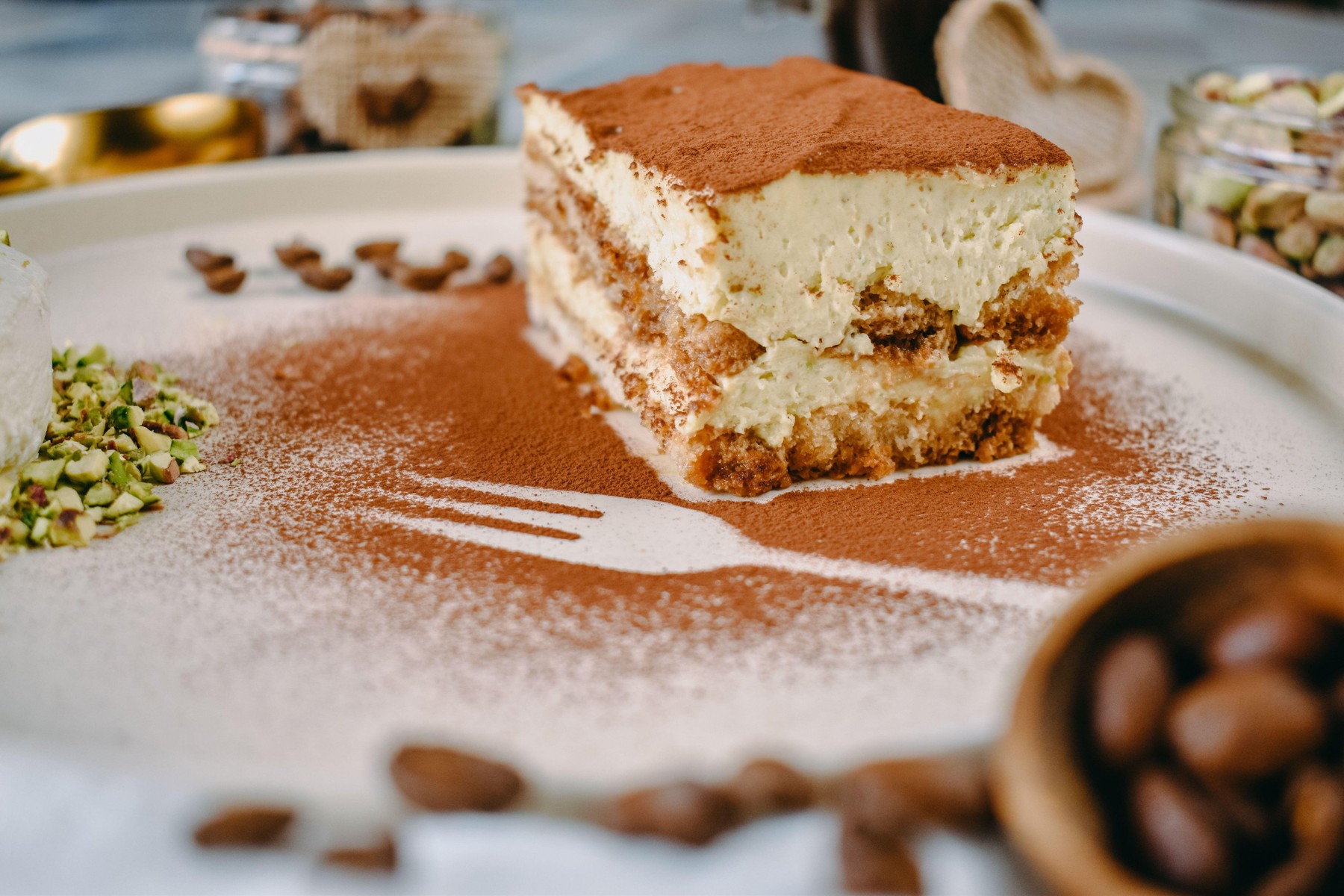 tiramisu, pistacije