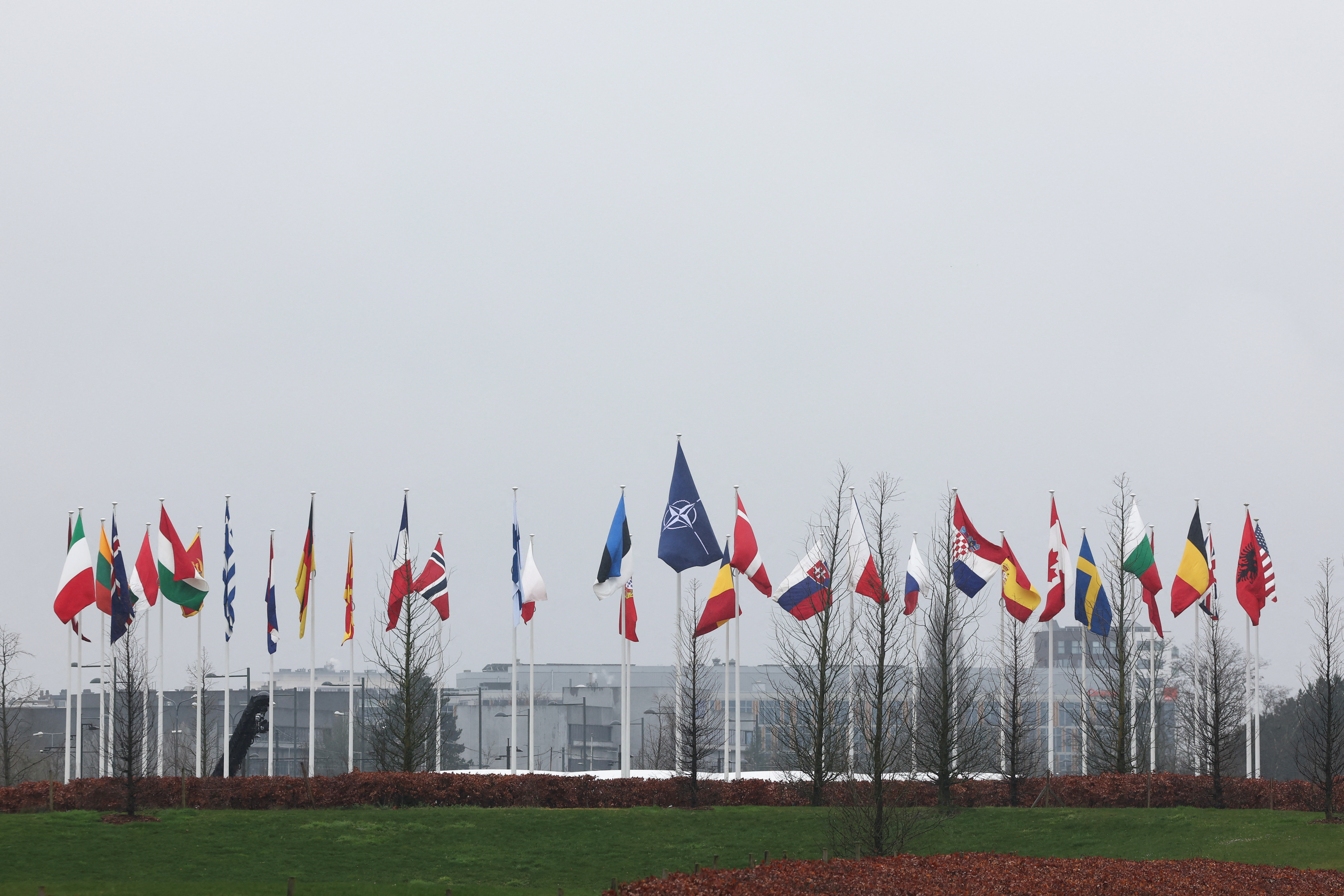 Švedska zastava, Nato, Bruselj, Švedska