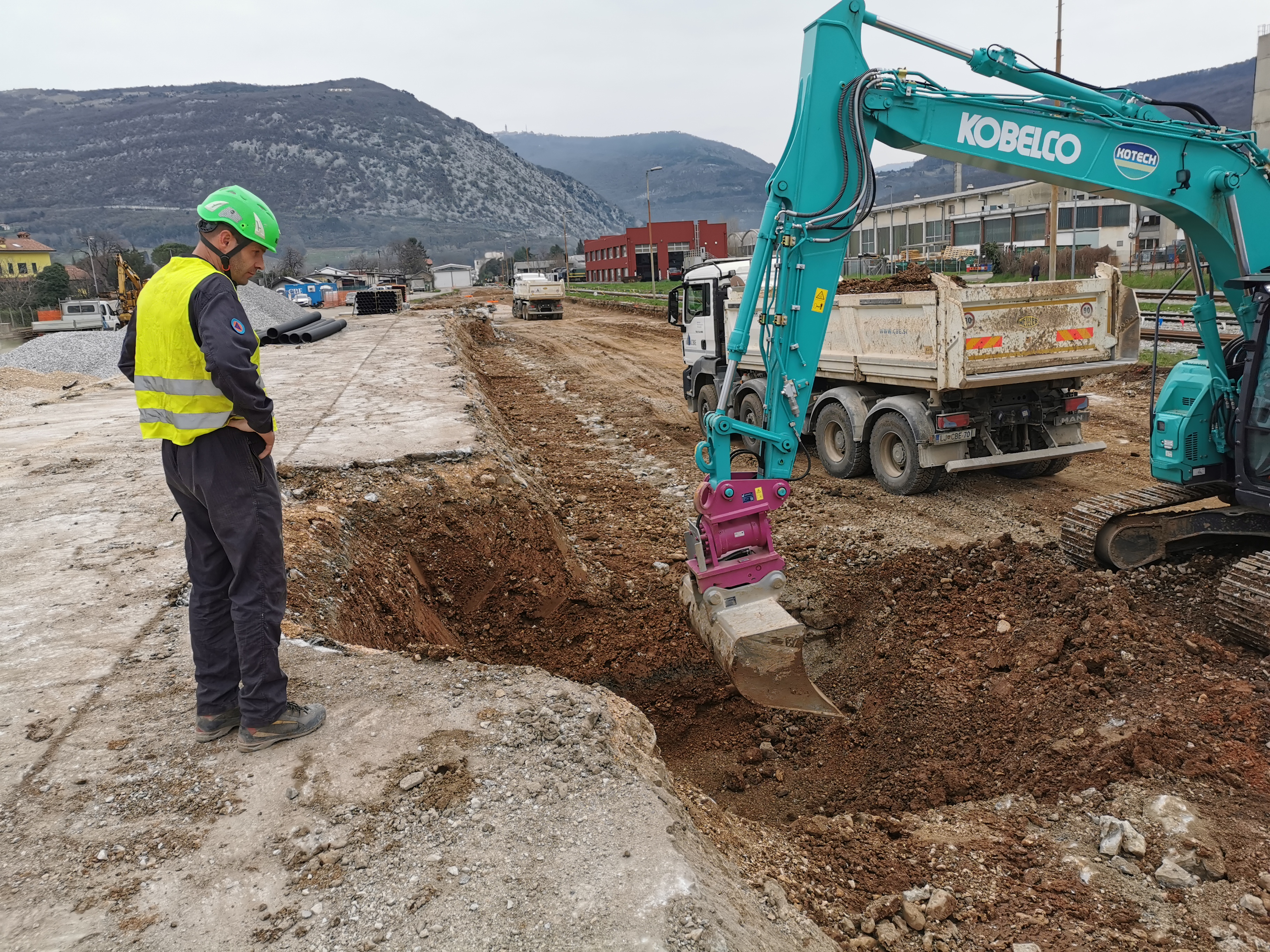 Izkop jame (Foto: Mestna občina Nova Gorica)