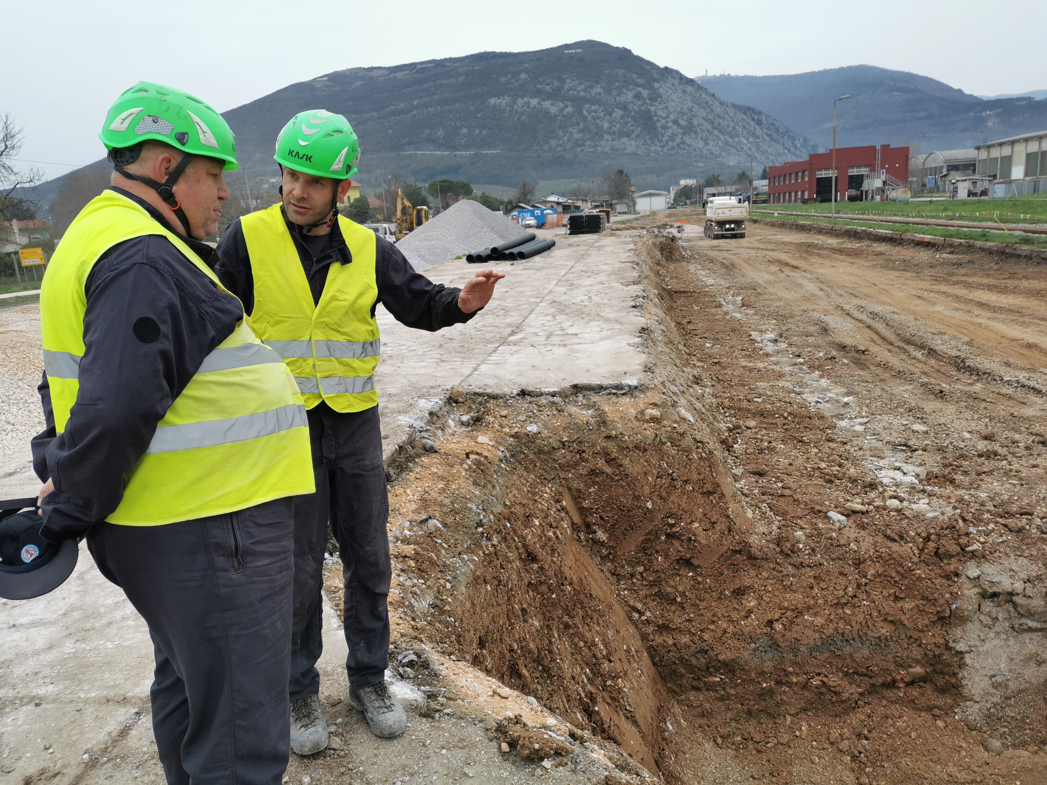Izkop jame (Foto: Mestna občina Nova Gorica)